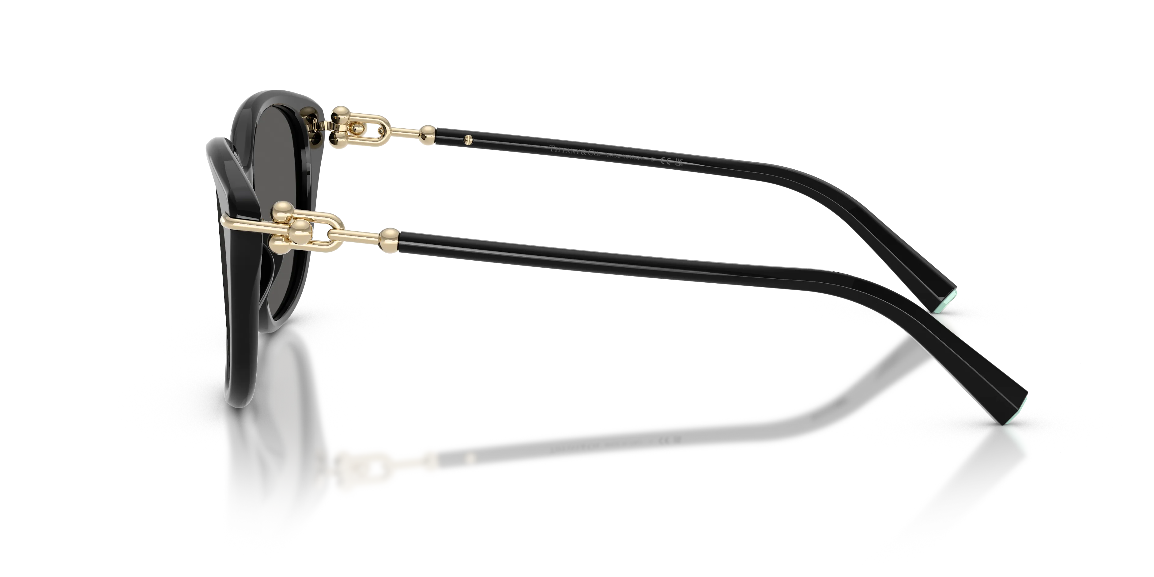 Tiffany TF4267 8001S4 Occhiali da sole Acetato Nero Grigio Farfalla Normale - immagine 4