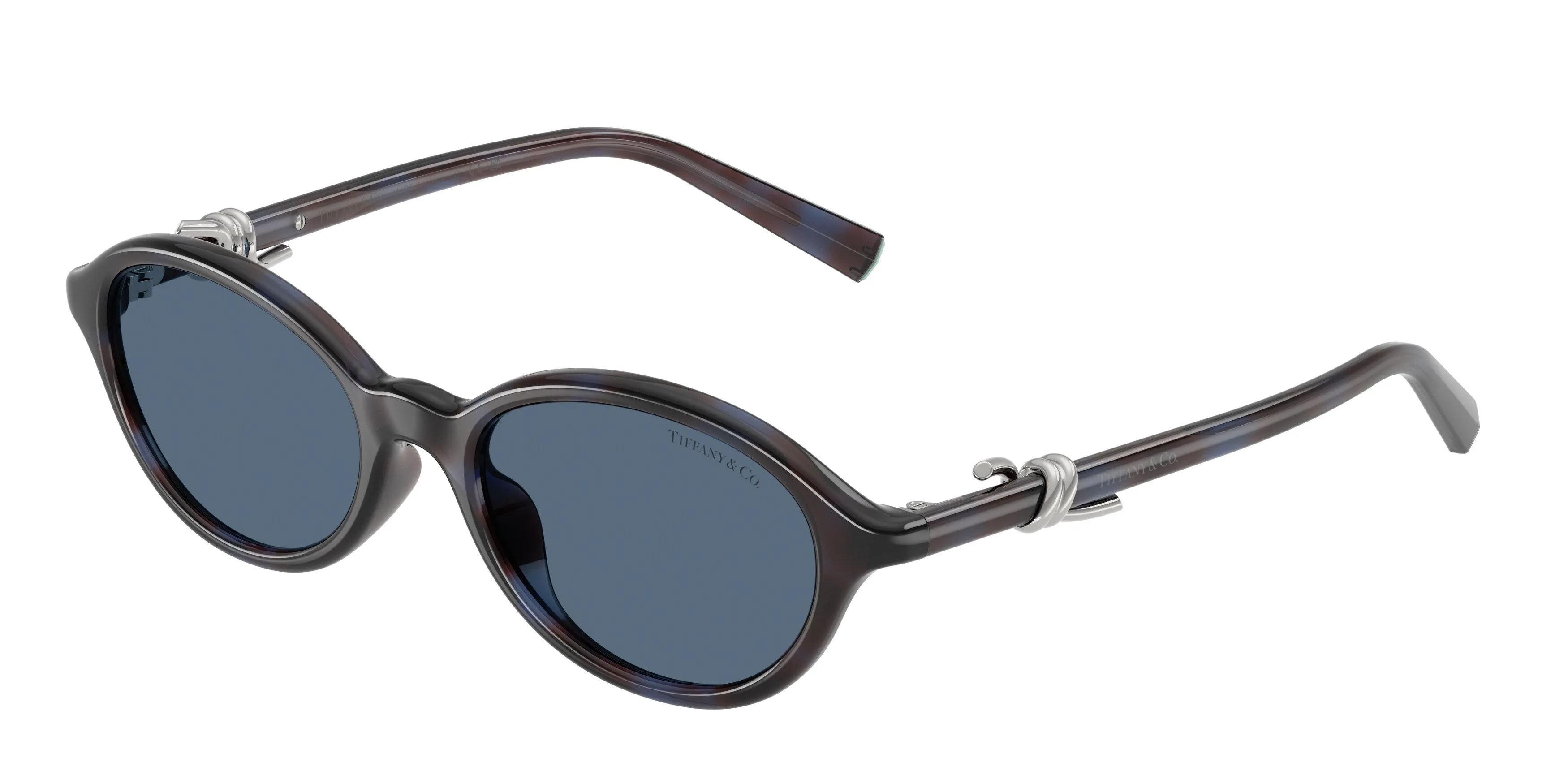 Tiffany TF4266U 847380 Occhiali da sole Iniettato Blu Blu Rotonda Normale - immagine 1