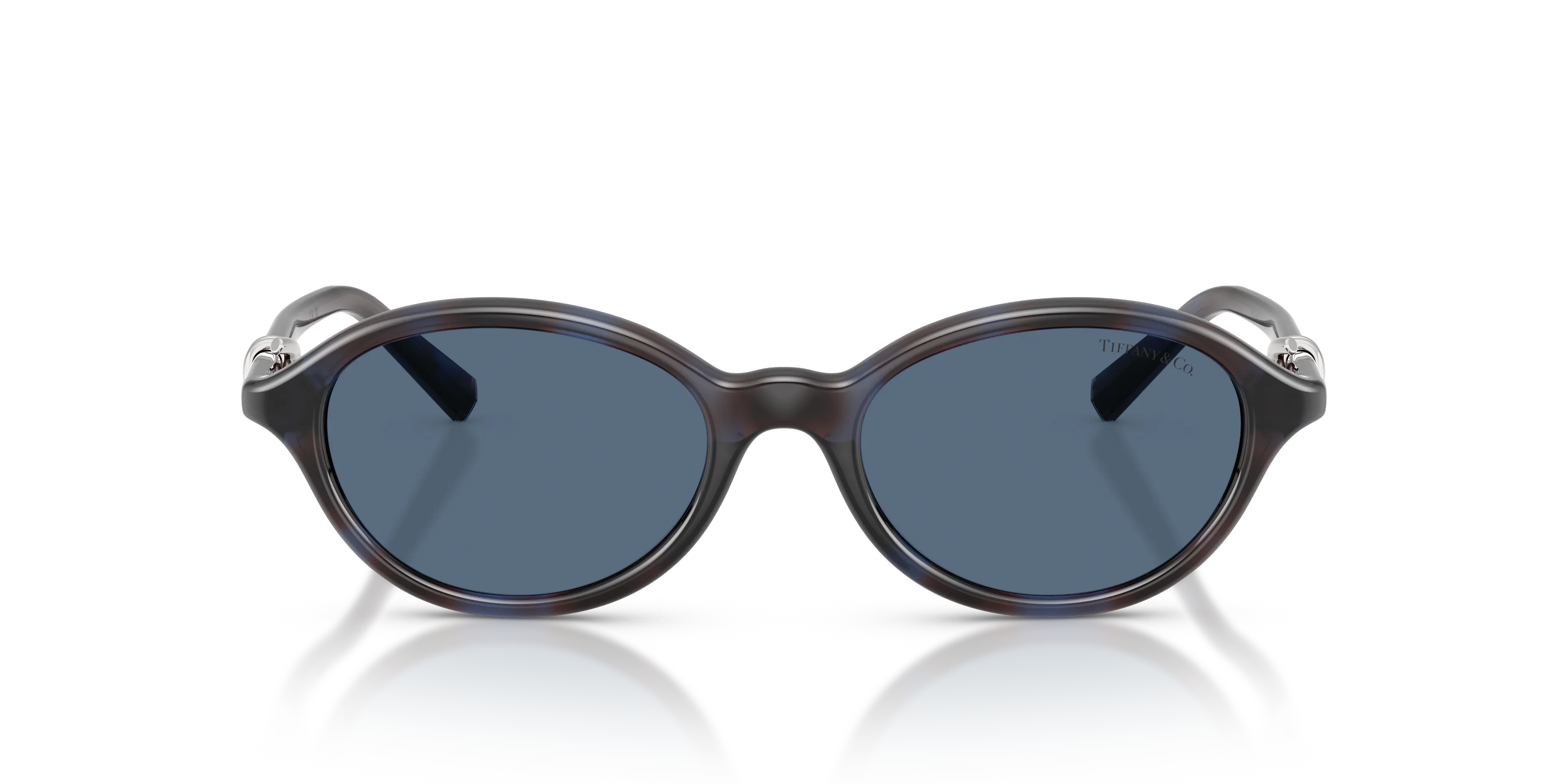 Tiffany TF4266U 847380 Occhiali da sole Iniettato Blu Blu Rotonda Normale - immagine 3