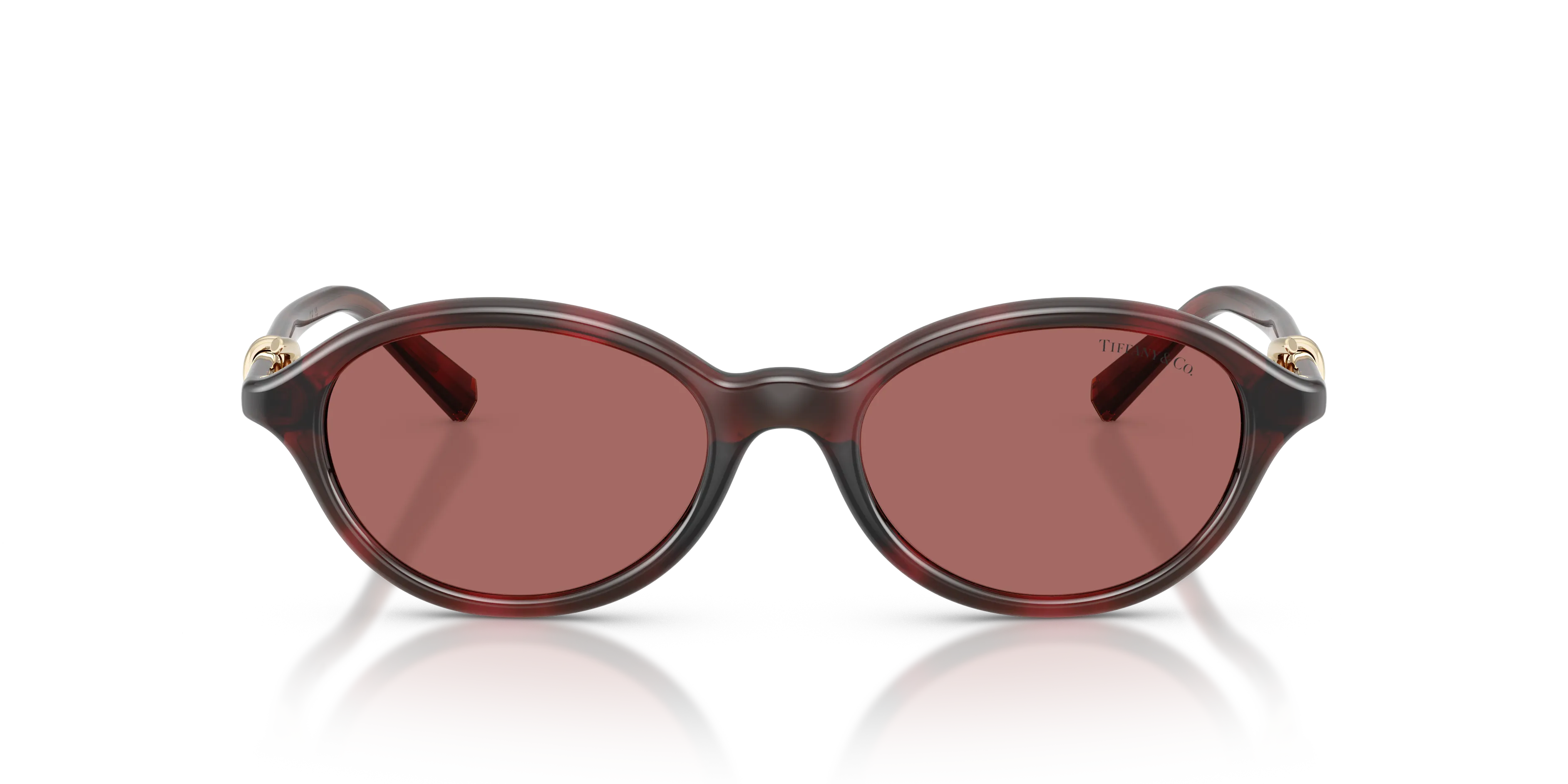 Tiffany TF4266U 847269 Occhiali da sole Iniettato Tartaruga Viola Rotonda Normale - immagine 3