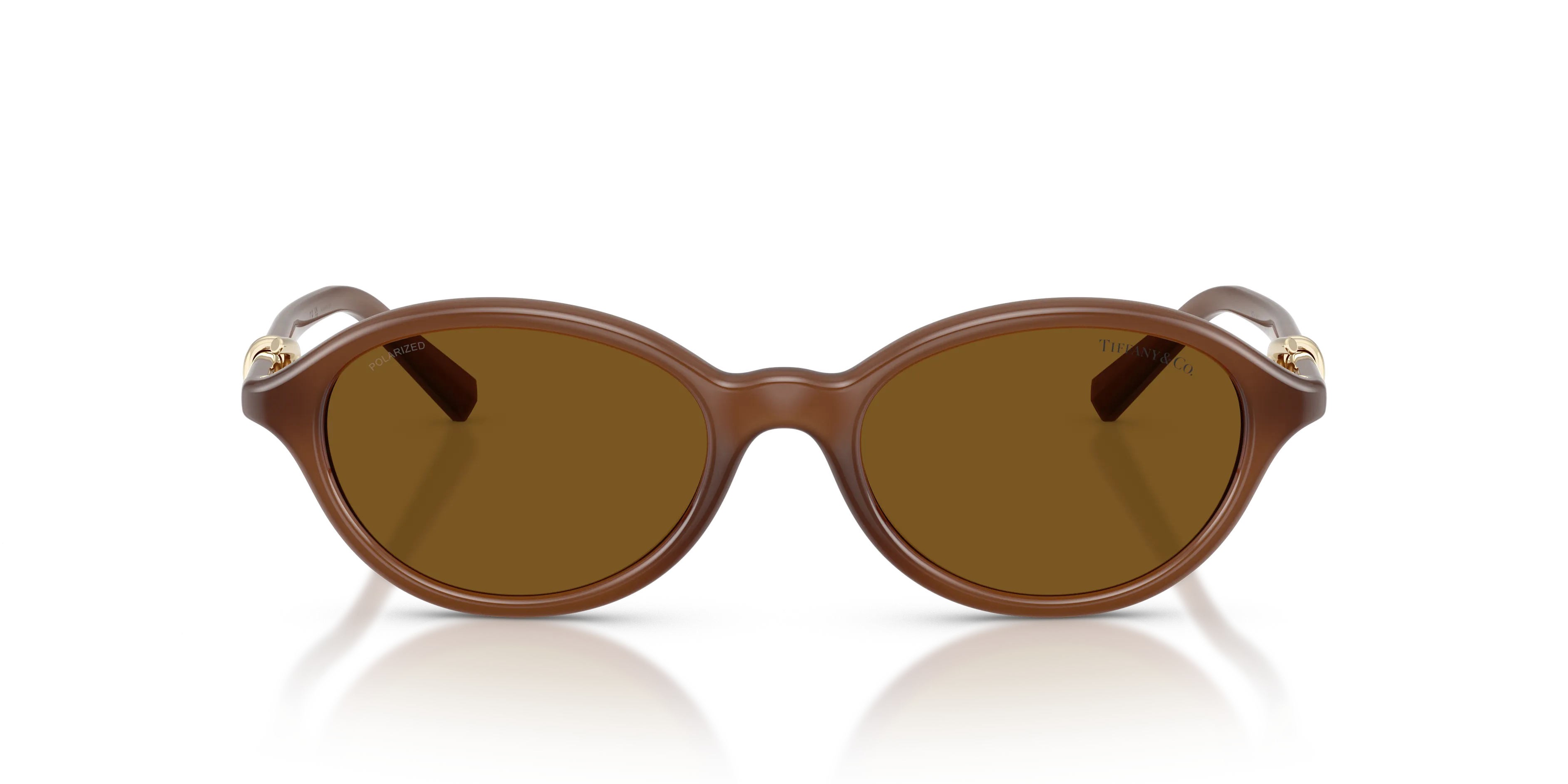 Tiffany TF4266U 847183 Occhiali da sole Iniettato Giallo Marrone Rotonda Polarizzata - immagine 3