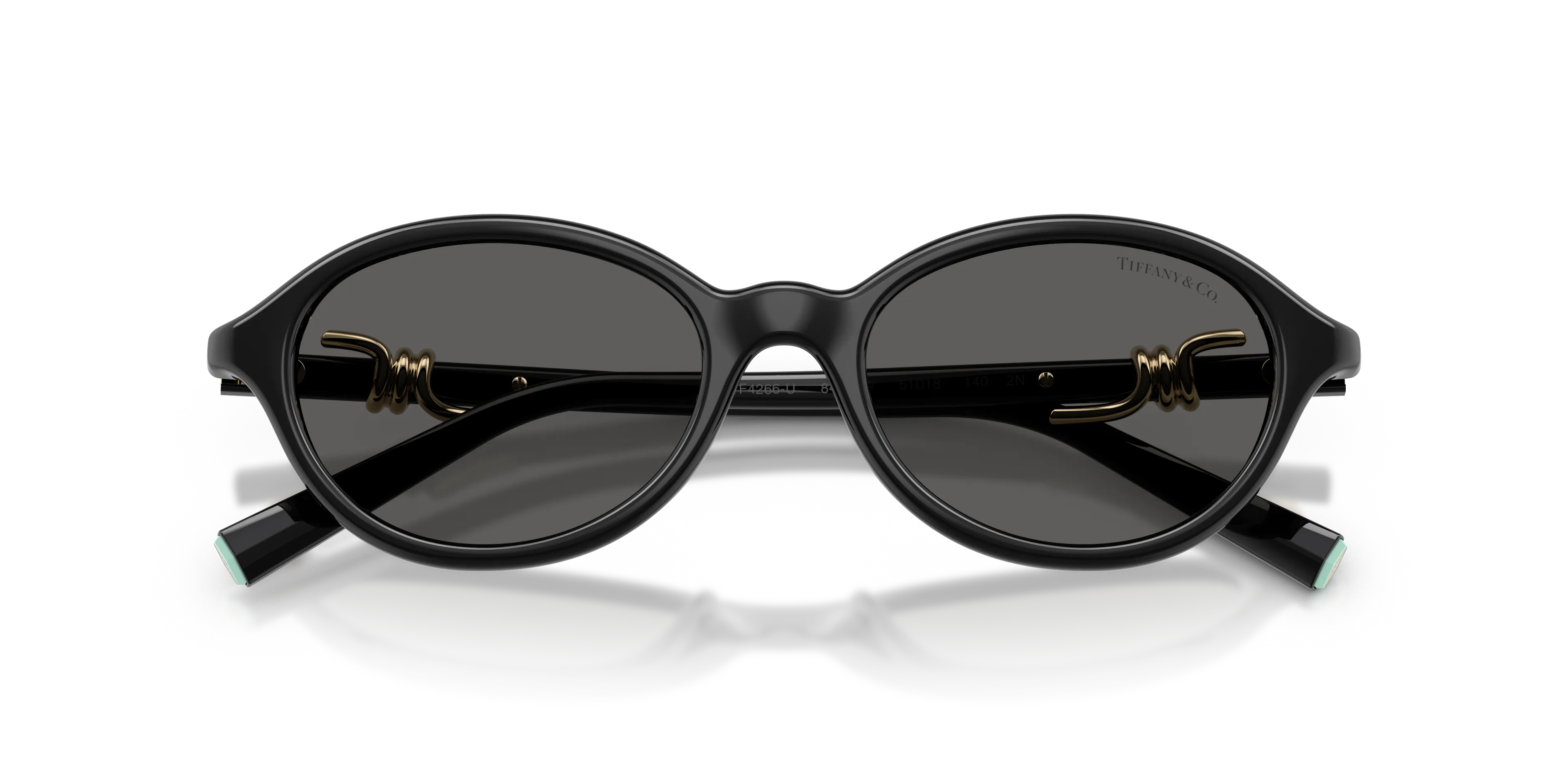 Tiffany TF4266U 8001S4 Occhiali da sole Iniettato Nero Grigio Rotonda Normale - immagine 2