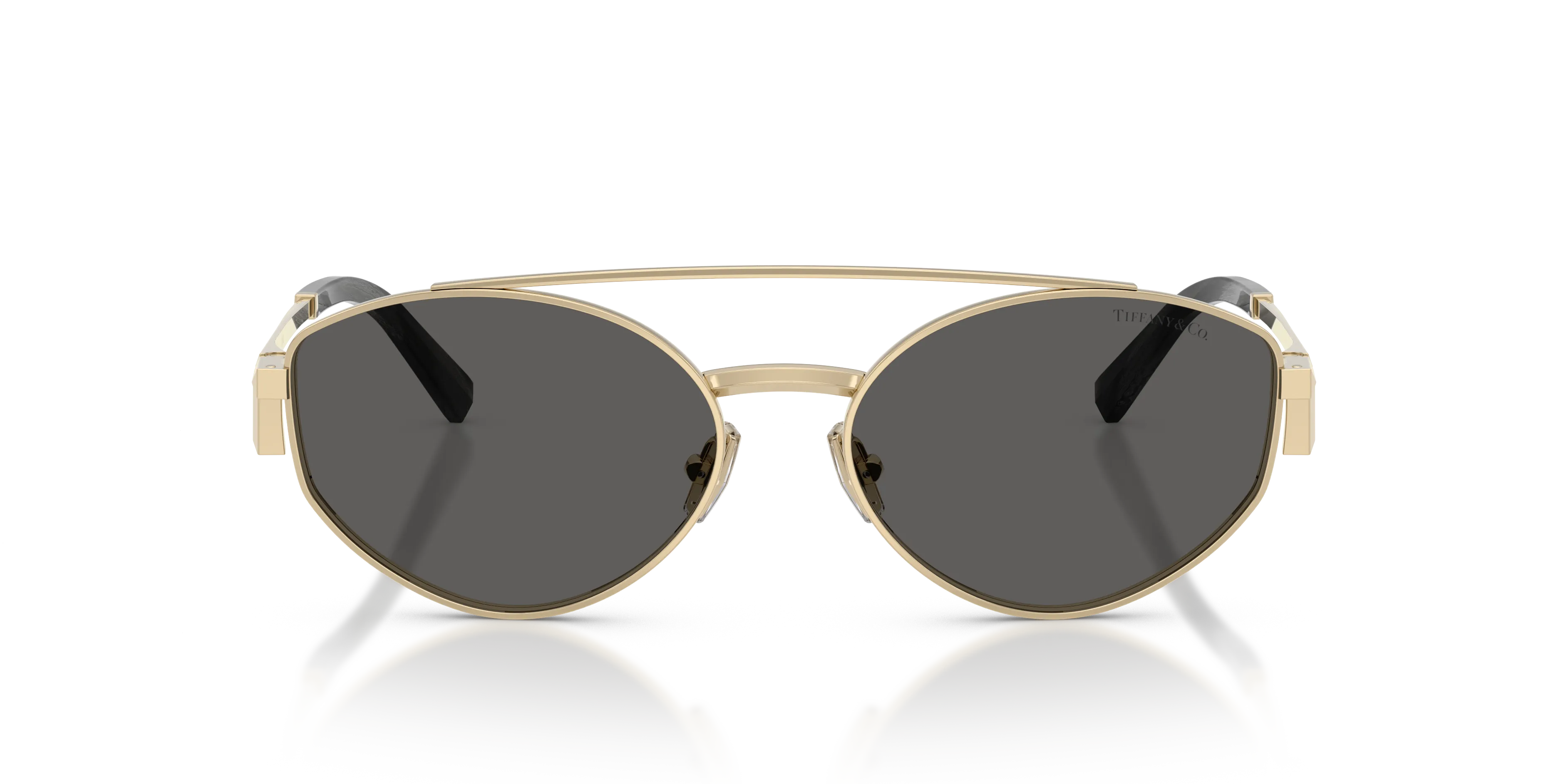 Tiffany TF3125 6216S4 Occhiali da sole Metallo Oro Grigio Rotonda Normale - immagine 3