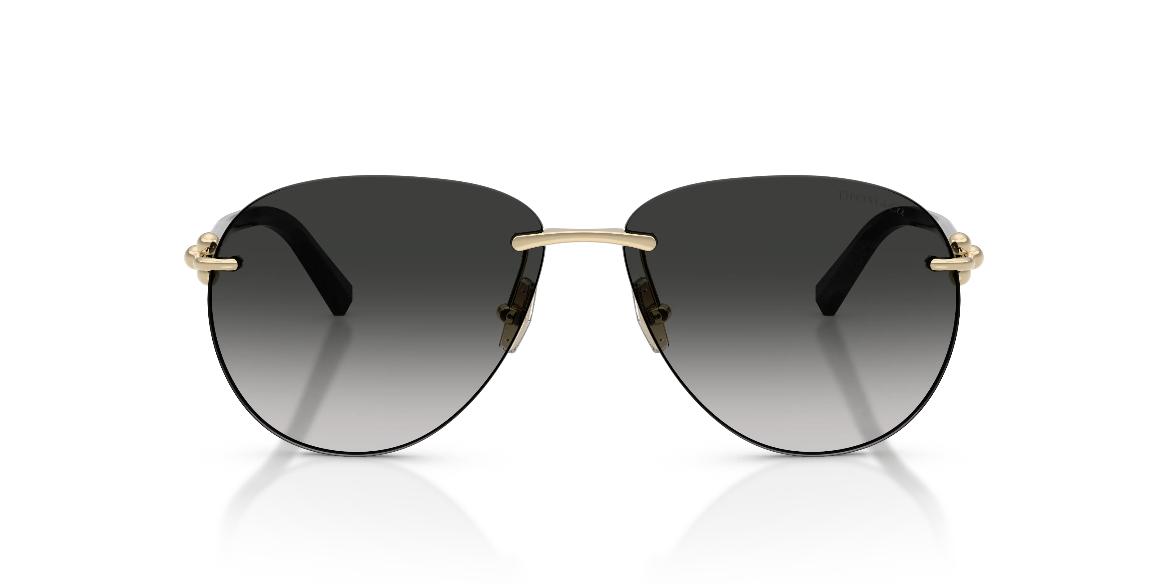 Tiffany TF3124 62413C Occhiali da sole Metallo Oro Grigio Pilot Normale Sfumato - immagine 3