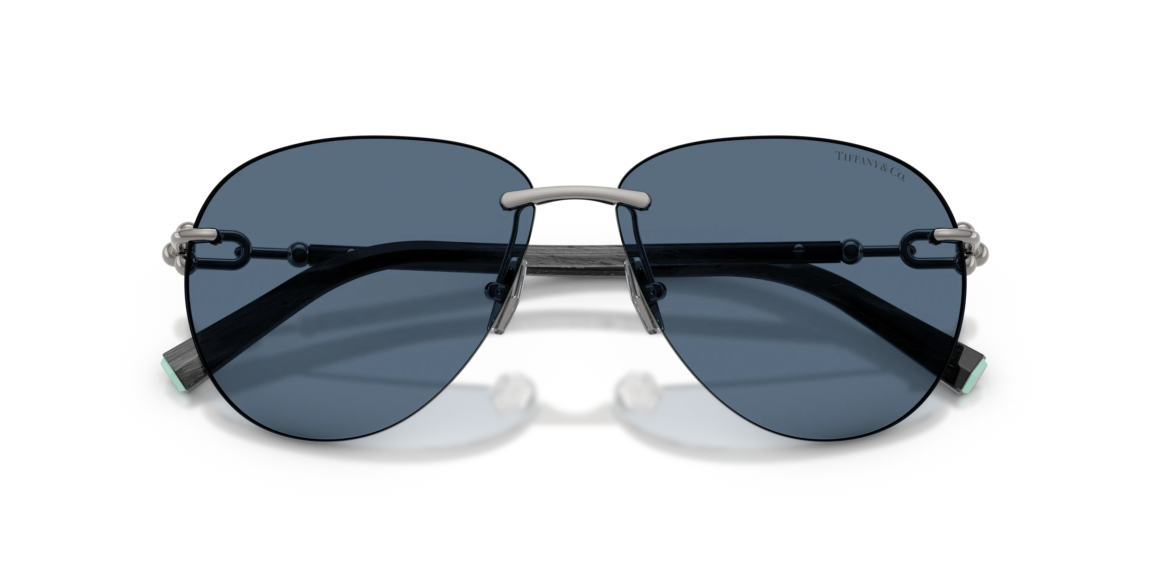 Tiffany TF3124 600380 Occhiali da sole Metallo Grigio Blu Pilot Normale - immagine 2