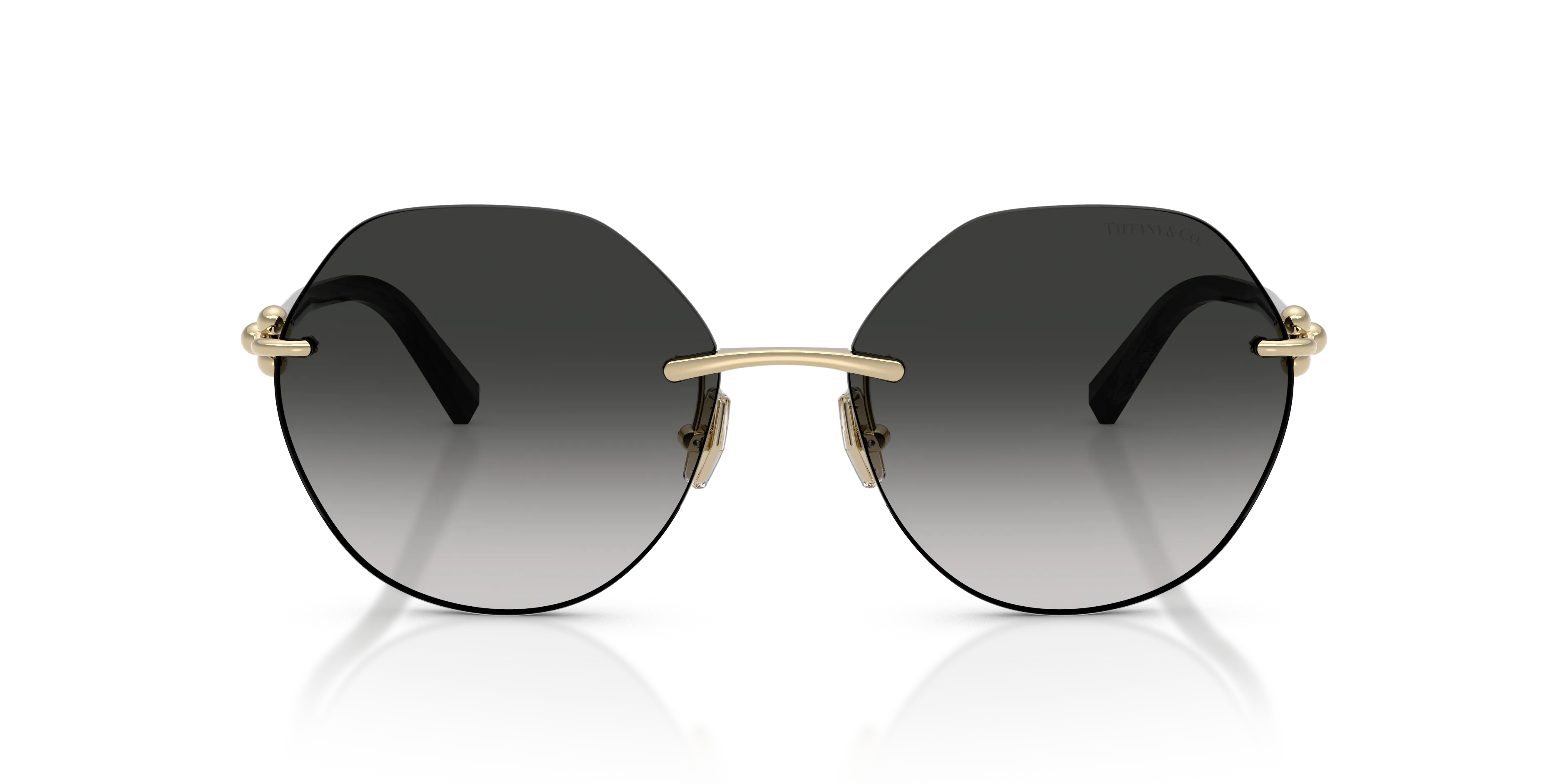 Tiffany TF3123 62413C Occhiali da sole Metallo Oro Grigio Geometrica Normale Sfumato - immagine 3