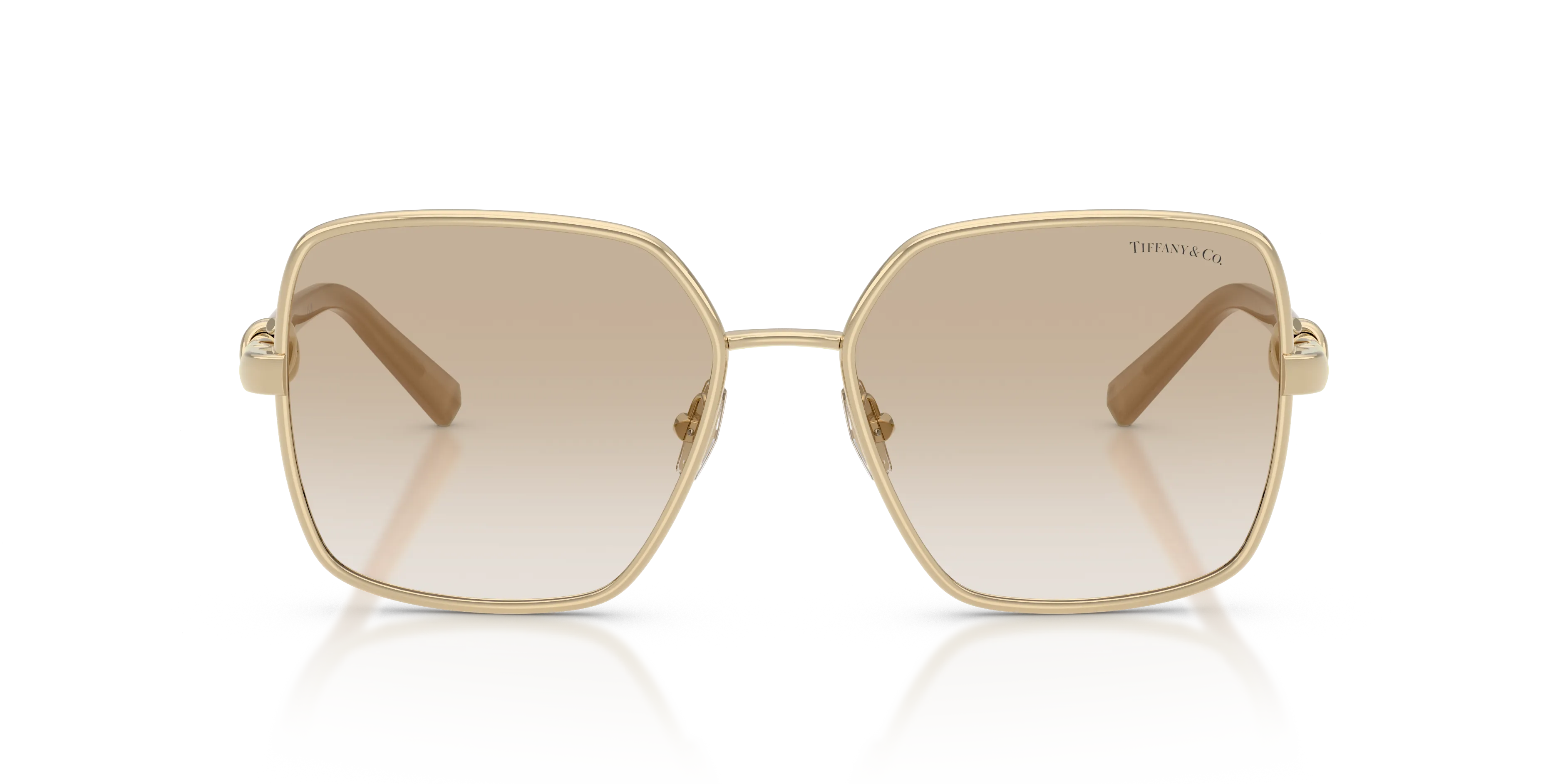 Tiffany TF3122 623911 Occhiali da sole Metallo Oro Grigio Squadrata Normale Sfumato - immagine 3