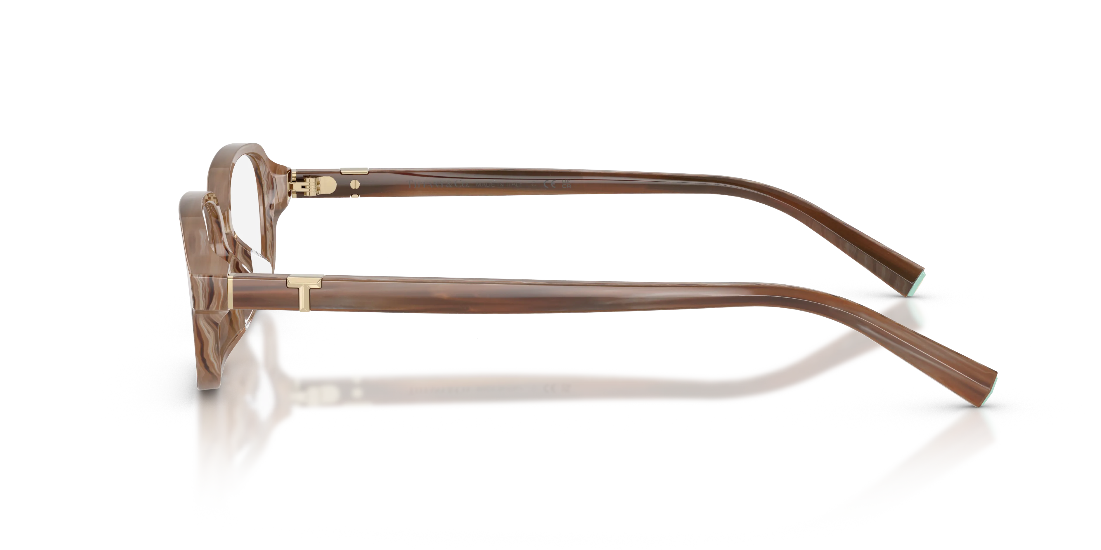 Tiffany TF2307D 8435 Montature da vista Acetato Marrone Trasparente Squadrata Normale - immagine 4