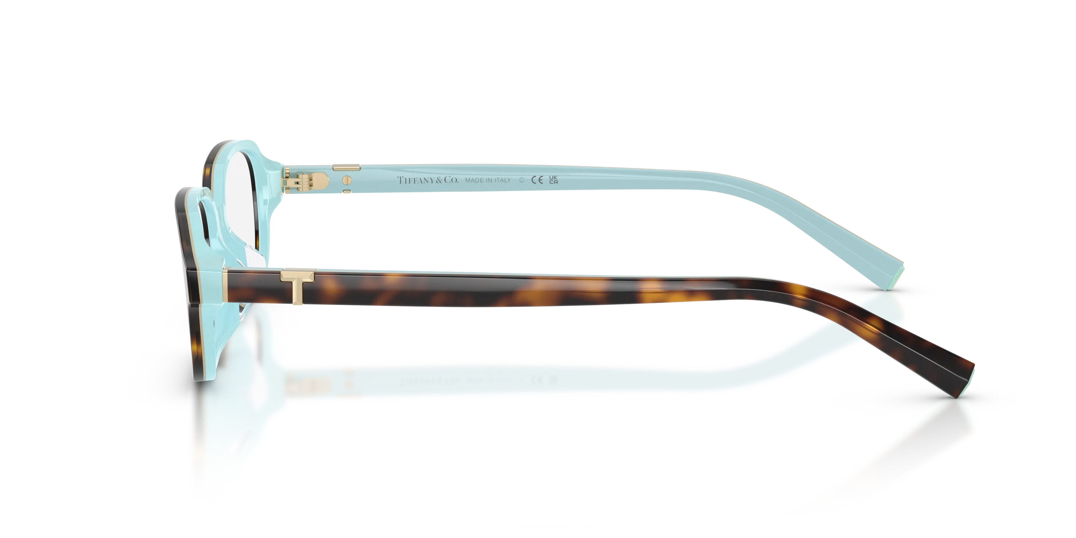 Tiffany TF2307D 8134 Montature da vista Acetato Marrone Trasparente Squadrata Normale - immagine 4