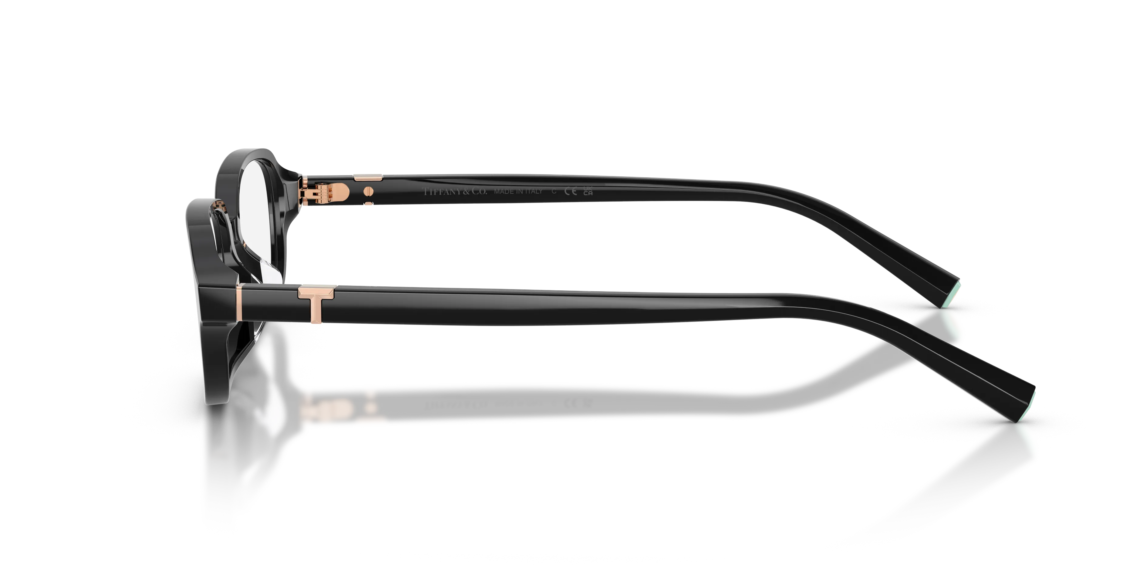 Tiffany TF2307D 8001 Montature da vista Acetato Nero Trasparente Squadrata Normale - immagine 4