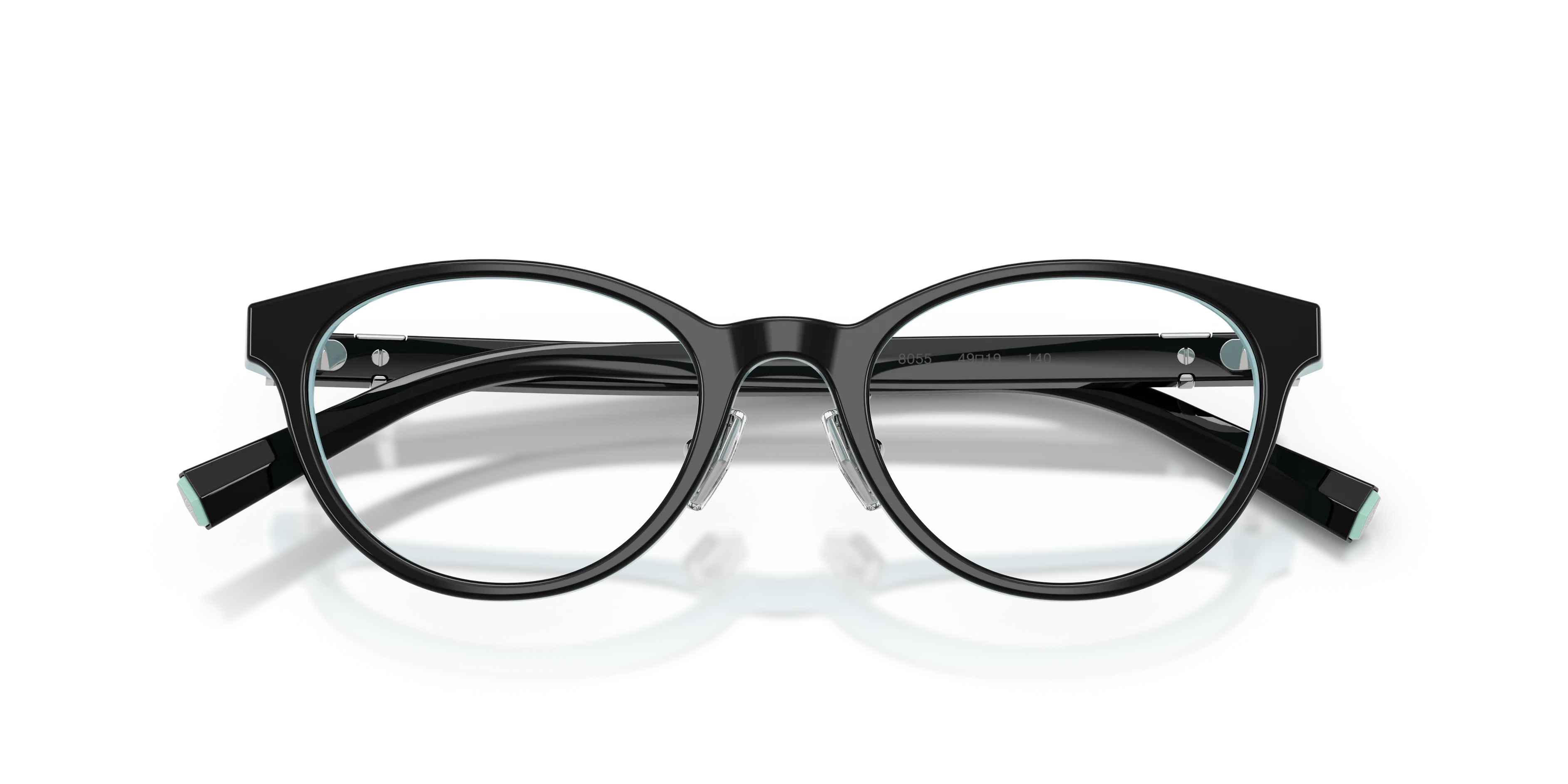 Tiffany TF2306D 8055 Montature da vista Acetato Nero Trasparente Cat Eye Normale - immagine 2