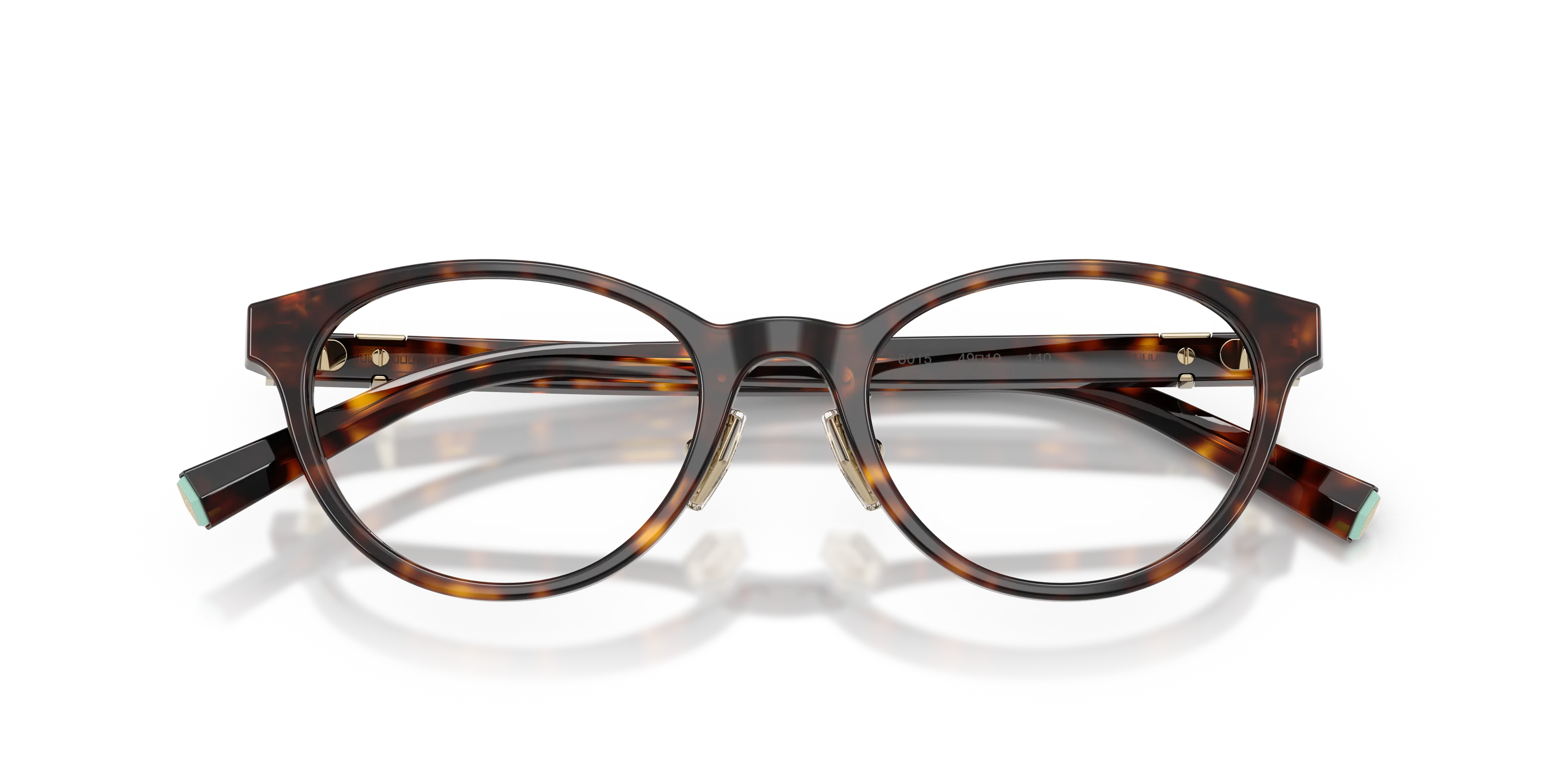 Tiffany TF2306D 8015 Montature da vista Acetato Tartaruga Trasparente Cat Eye Normale - immagine 2