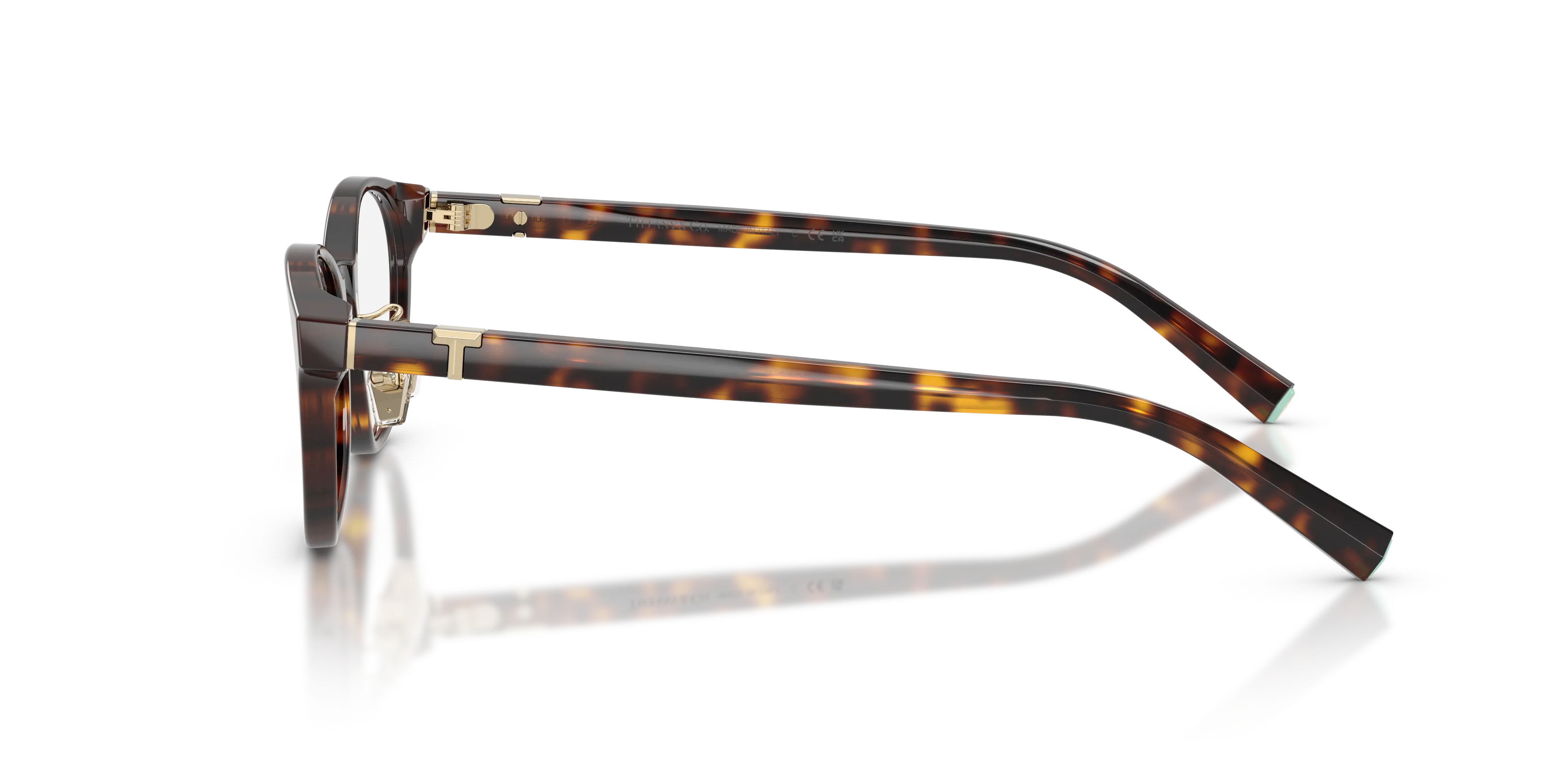 Tiffany TF2306D 8015 Montature da vista Acetato Tartaruga Trasparente Cat Eye Normale - immagine 4
