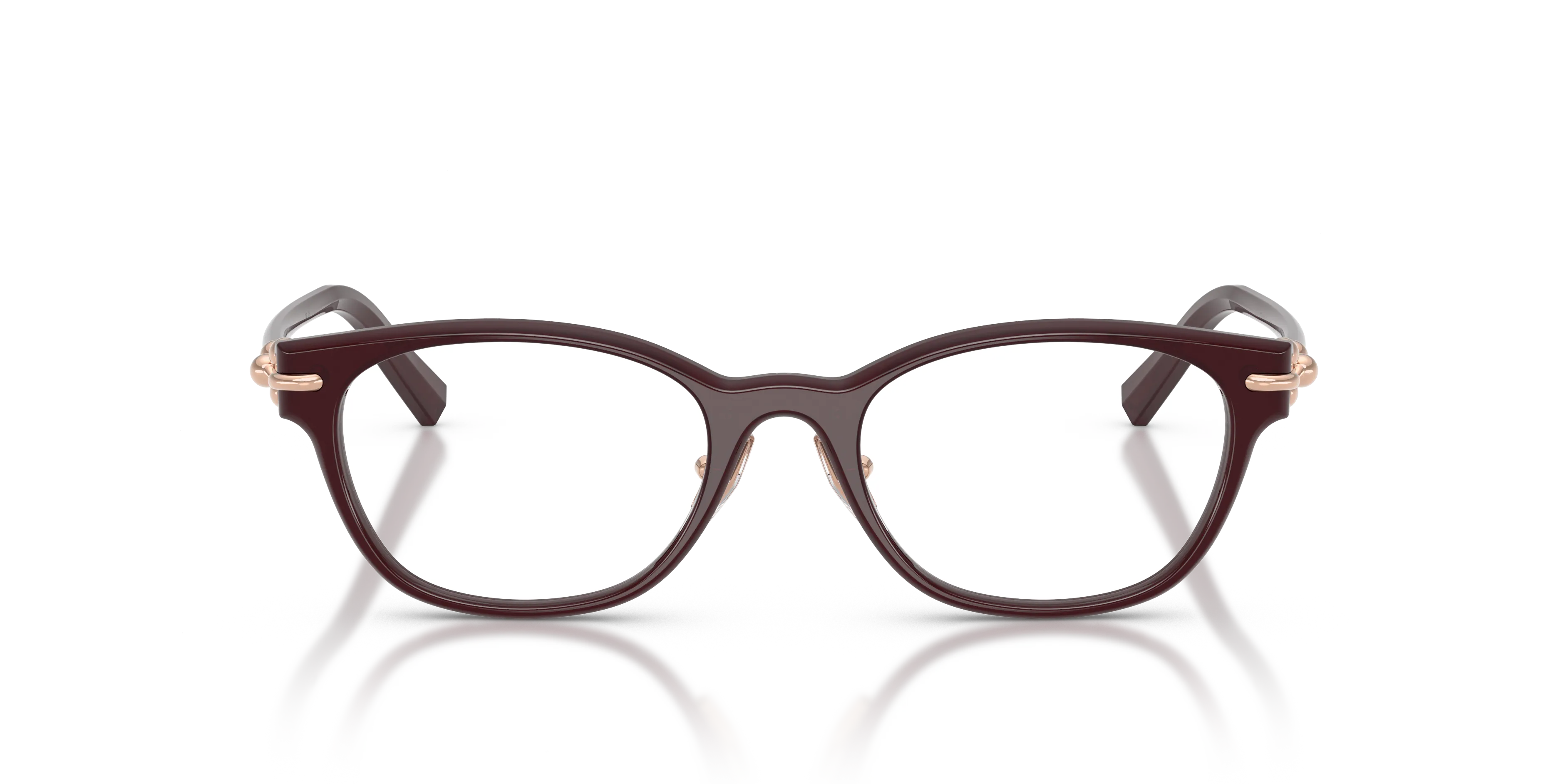 Tiffany TF2305D 8470 Montature da vista Acetato Rosso Trasparente Pillow Normale - immagine 3