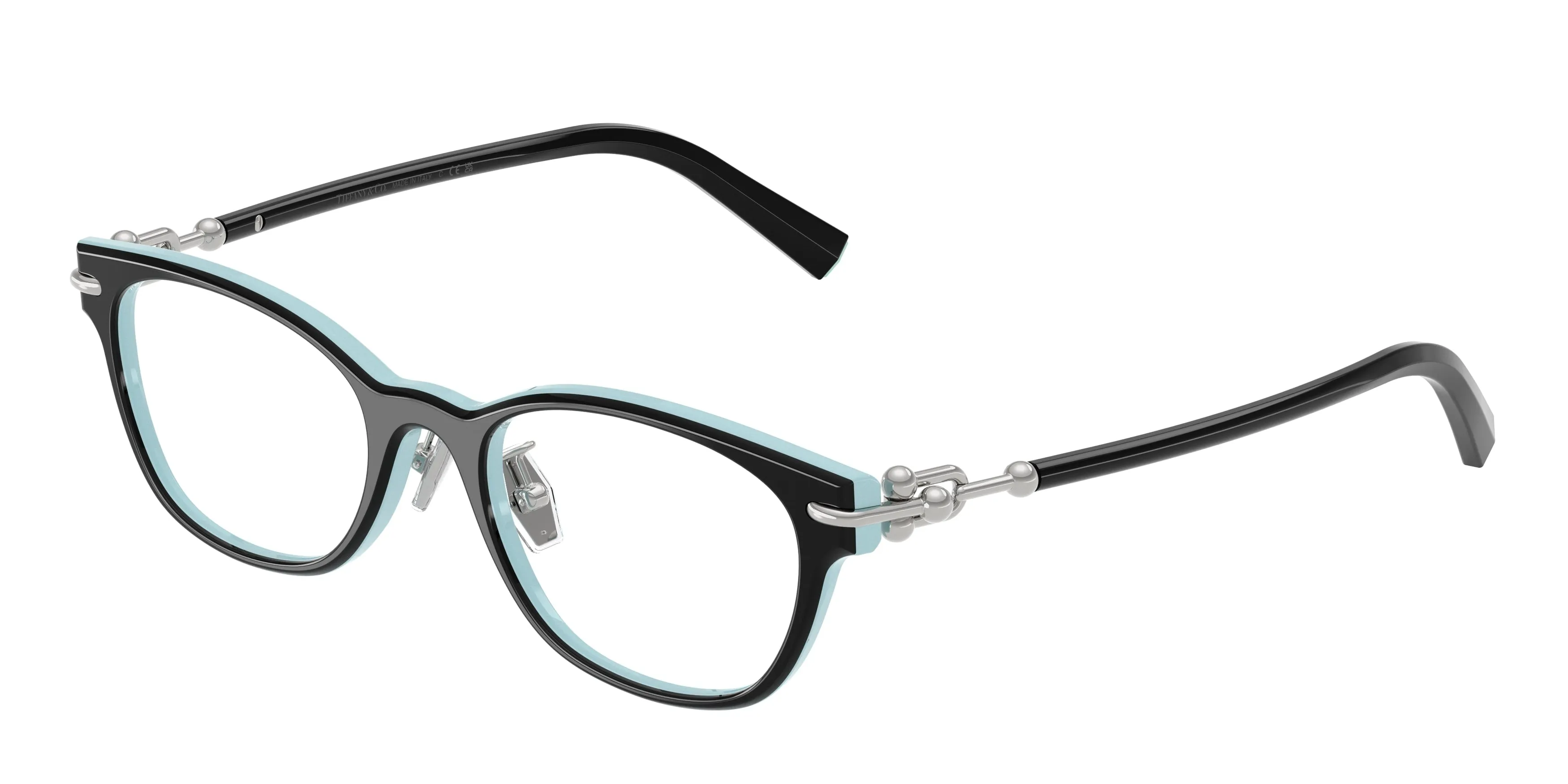 Tiffany TF2305D 8055 Montature da vista Acetato Nero Trasparente Pillow Normale - immagine 1