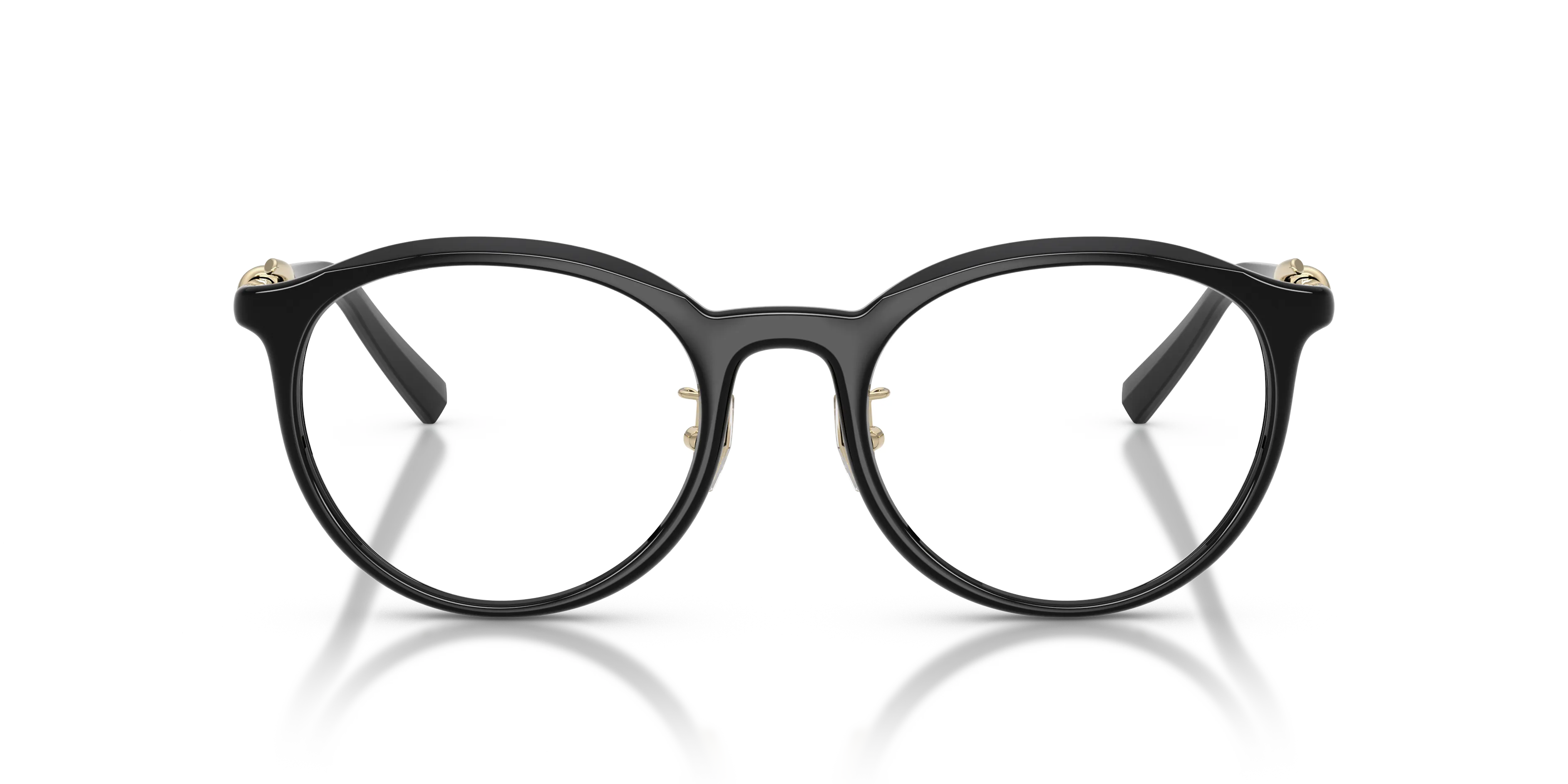 Tiffany TF2304D 8001 Montature da vista Iniettato Nero Trasparente Rotonda Normale - immagine 3