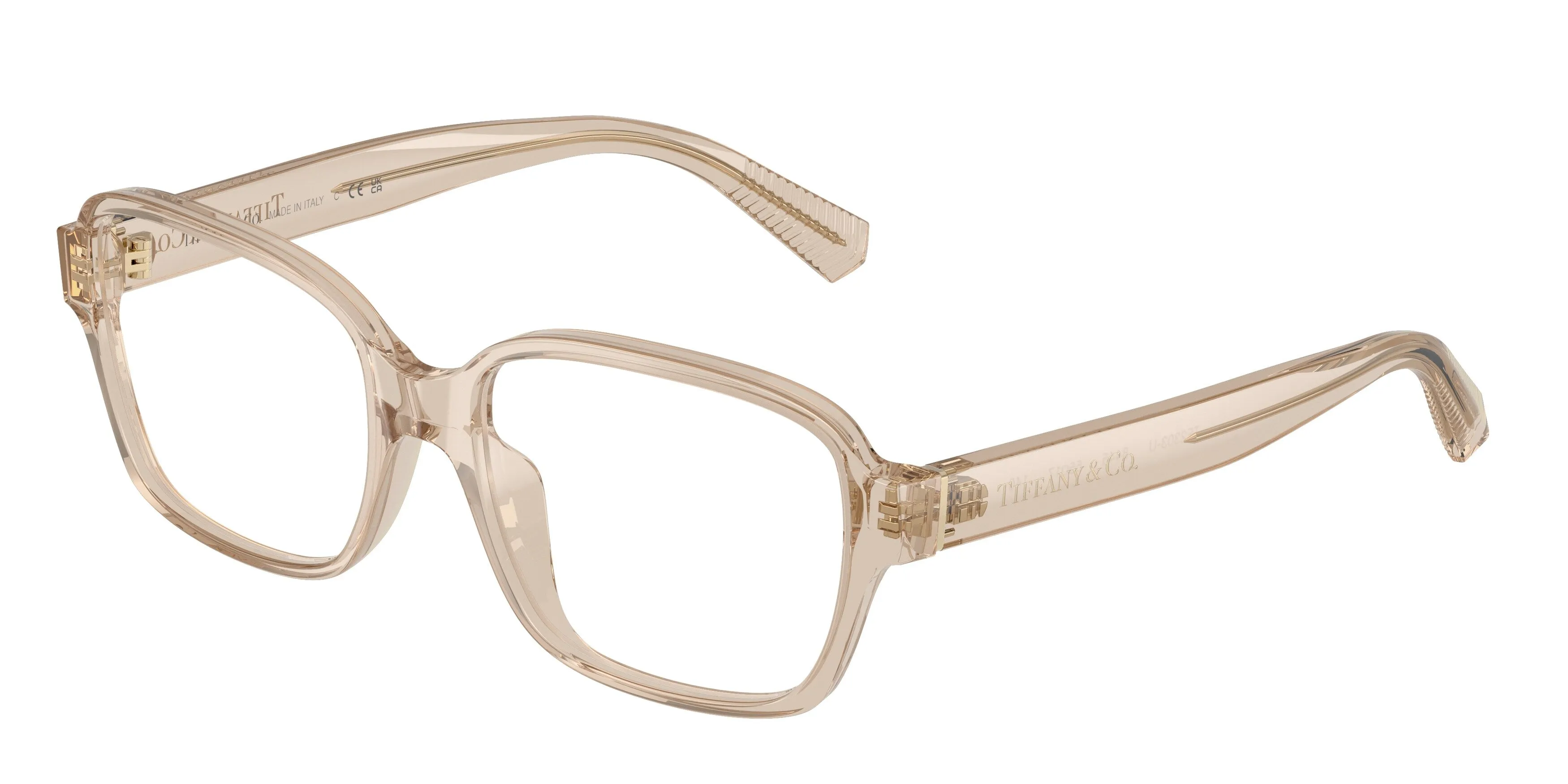 Tiffany TF2303U 8445 Montature da vista Acetato Marrone Trasparente Squadrata Normale - immagine 1