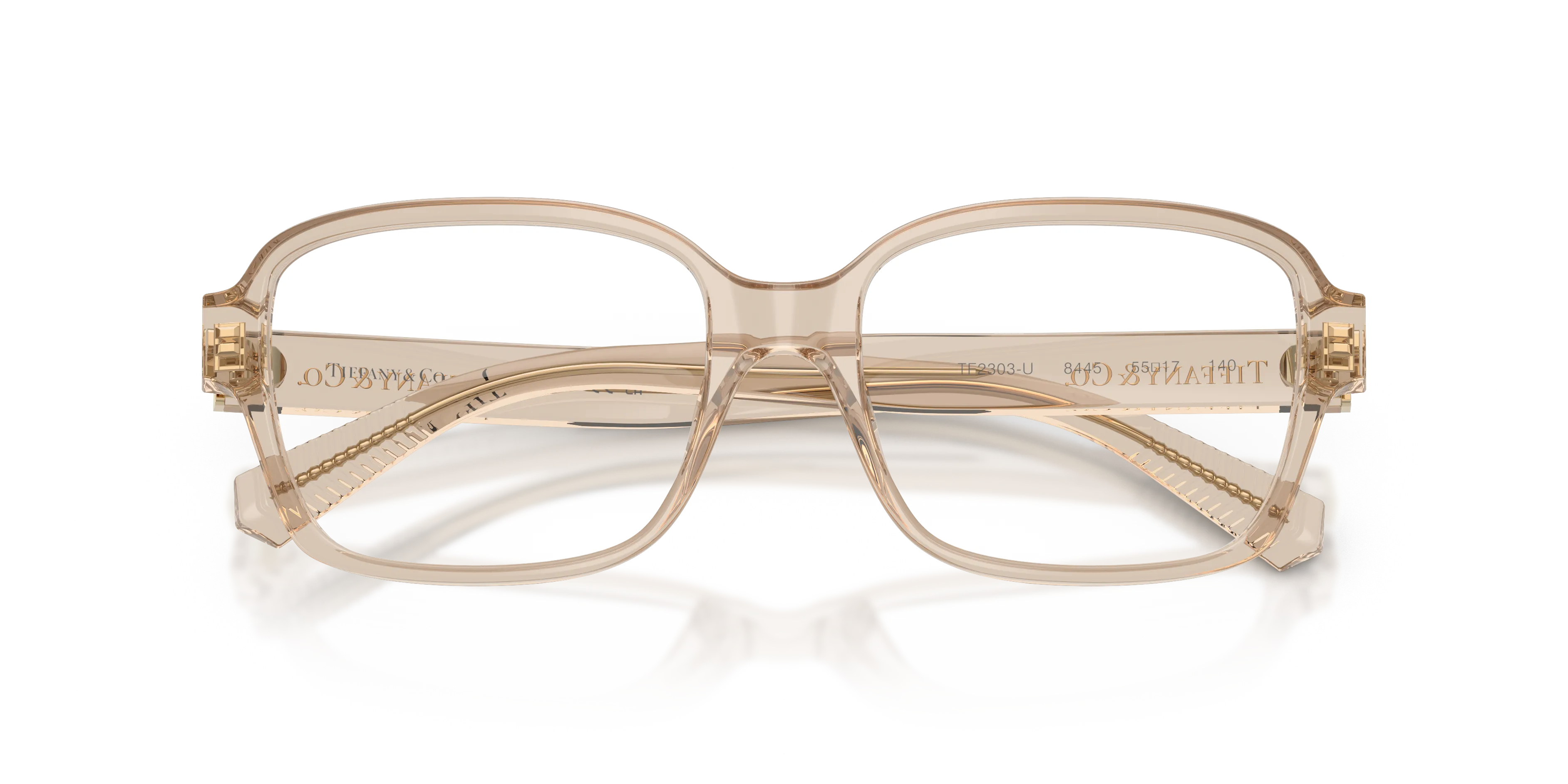 Tiffany TF2303U 8445 Montature da vista Acetato Marrone Trasparente Squadrata Normale - immagine 2