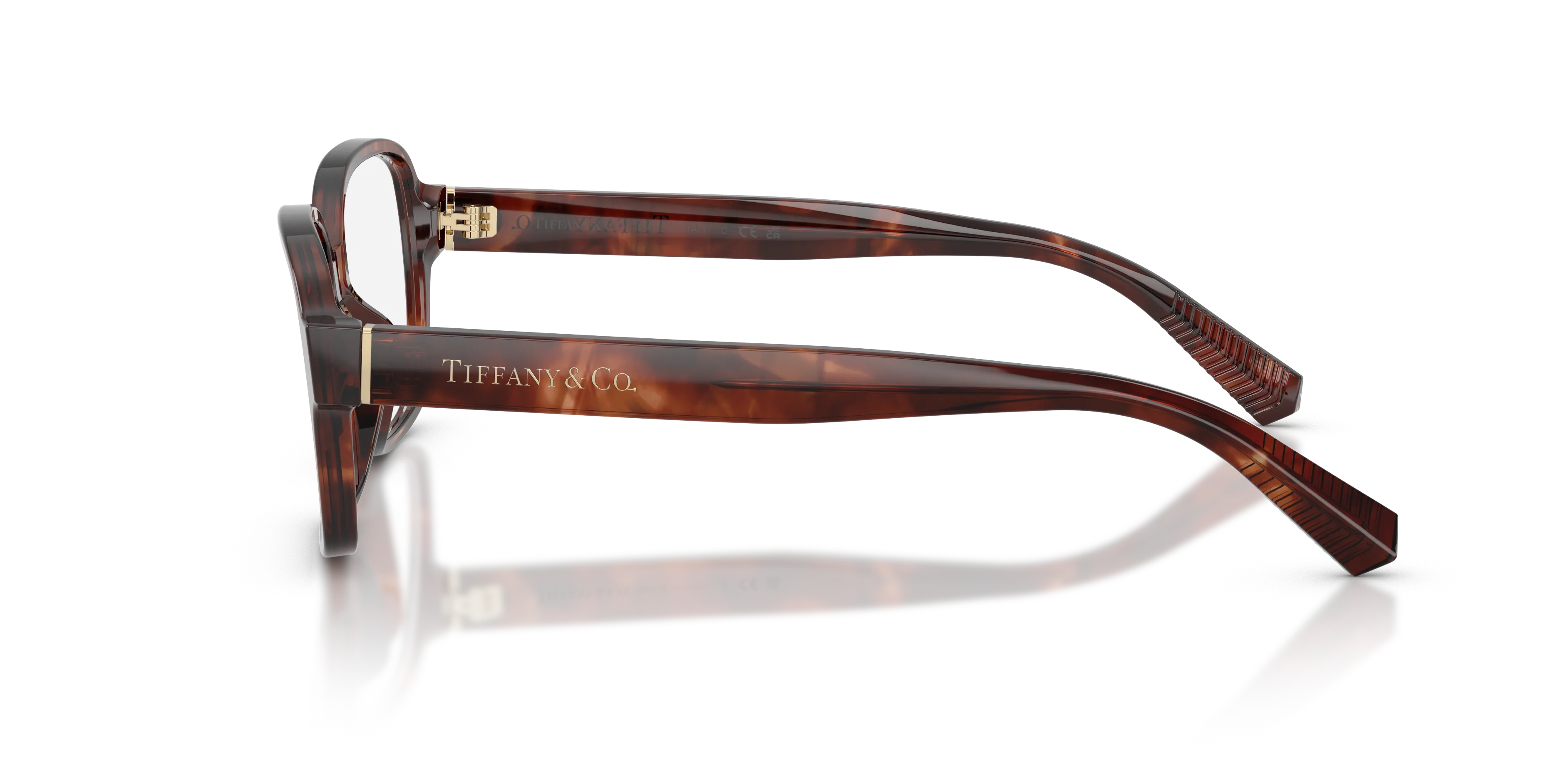 Tiffany TF2303U 8421 Montature da vista Acetato Marrone Trasparente Squadrata Normale - immagine 4