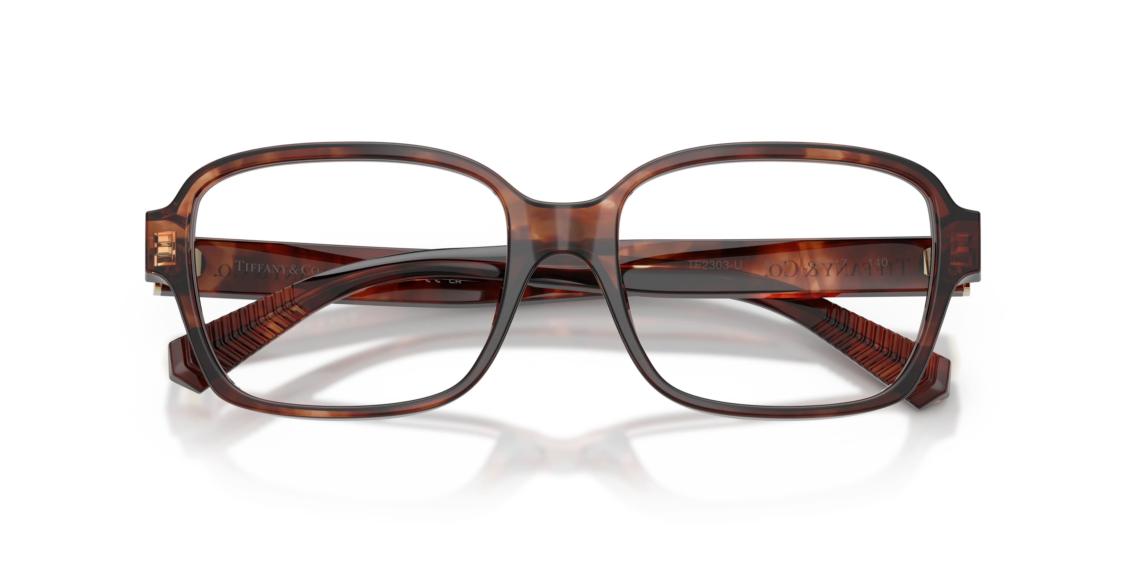 Tiffany TF2303U 8421 Montature da vista Acetato Marrone Trasparente Squadrata Normale - immagine 2