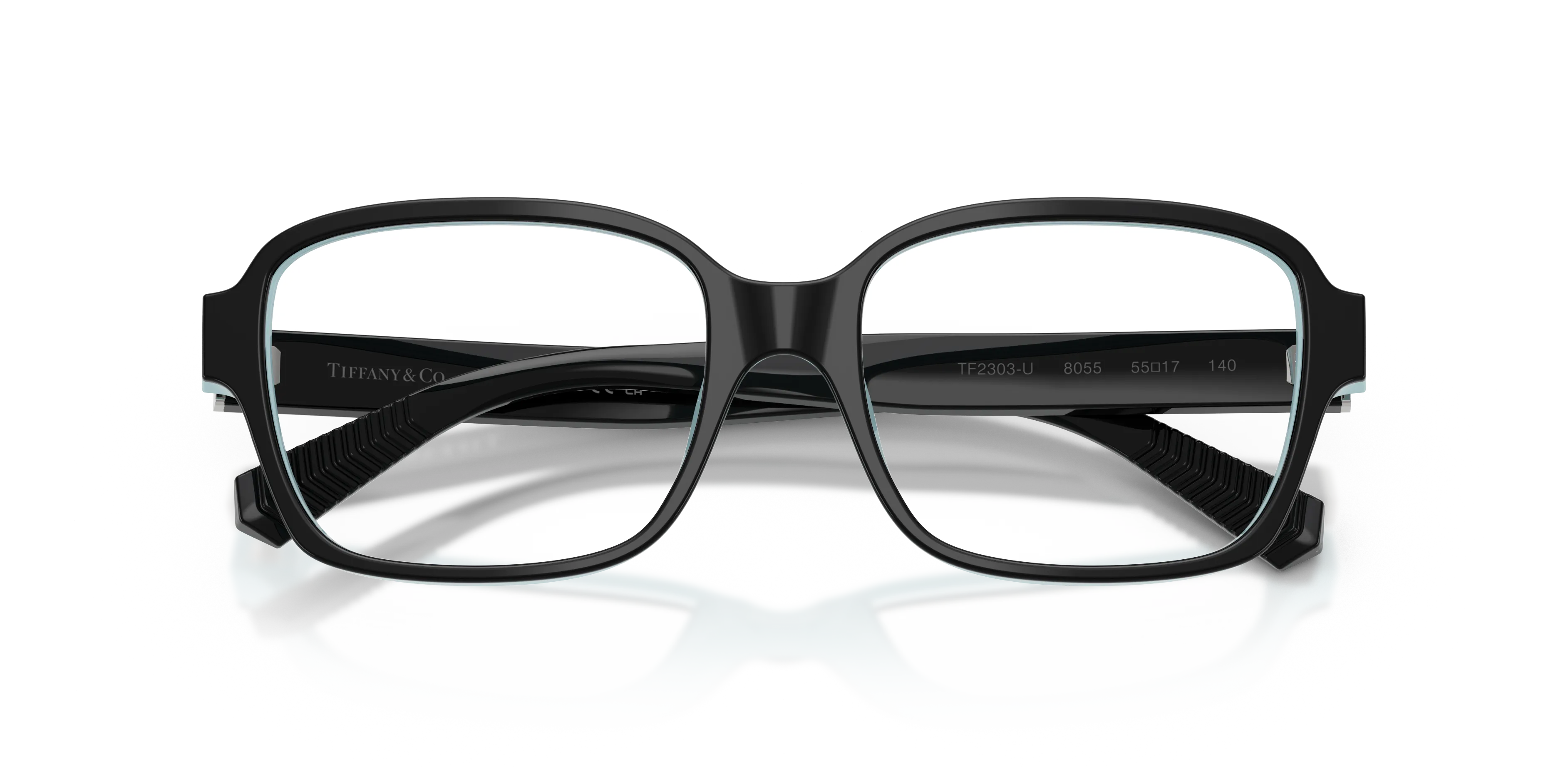 Tiffany TF2303U 8055 Montature da vista Acetato Nero Trasparente Squadrata Normale - immagine 2