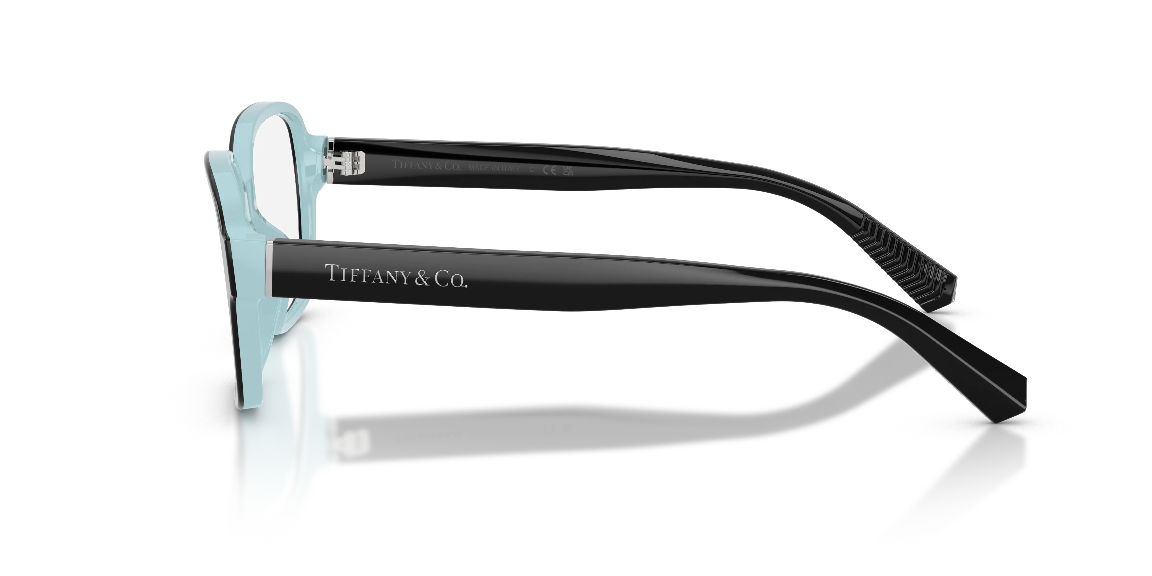 Tiffany TF2303U 8055 Montature da vista Acetato Nero Trasparente Squadrata Normale - immagine 4