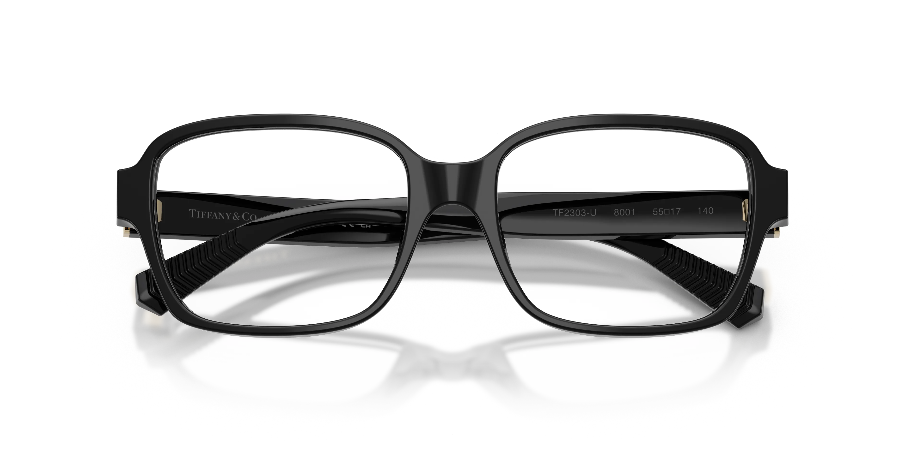 Tiffany TF2303U 8001 Montature da vista Acetato Nero Trasparente Squadrata Normale - immagine 2