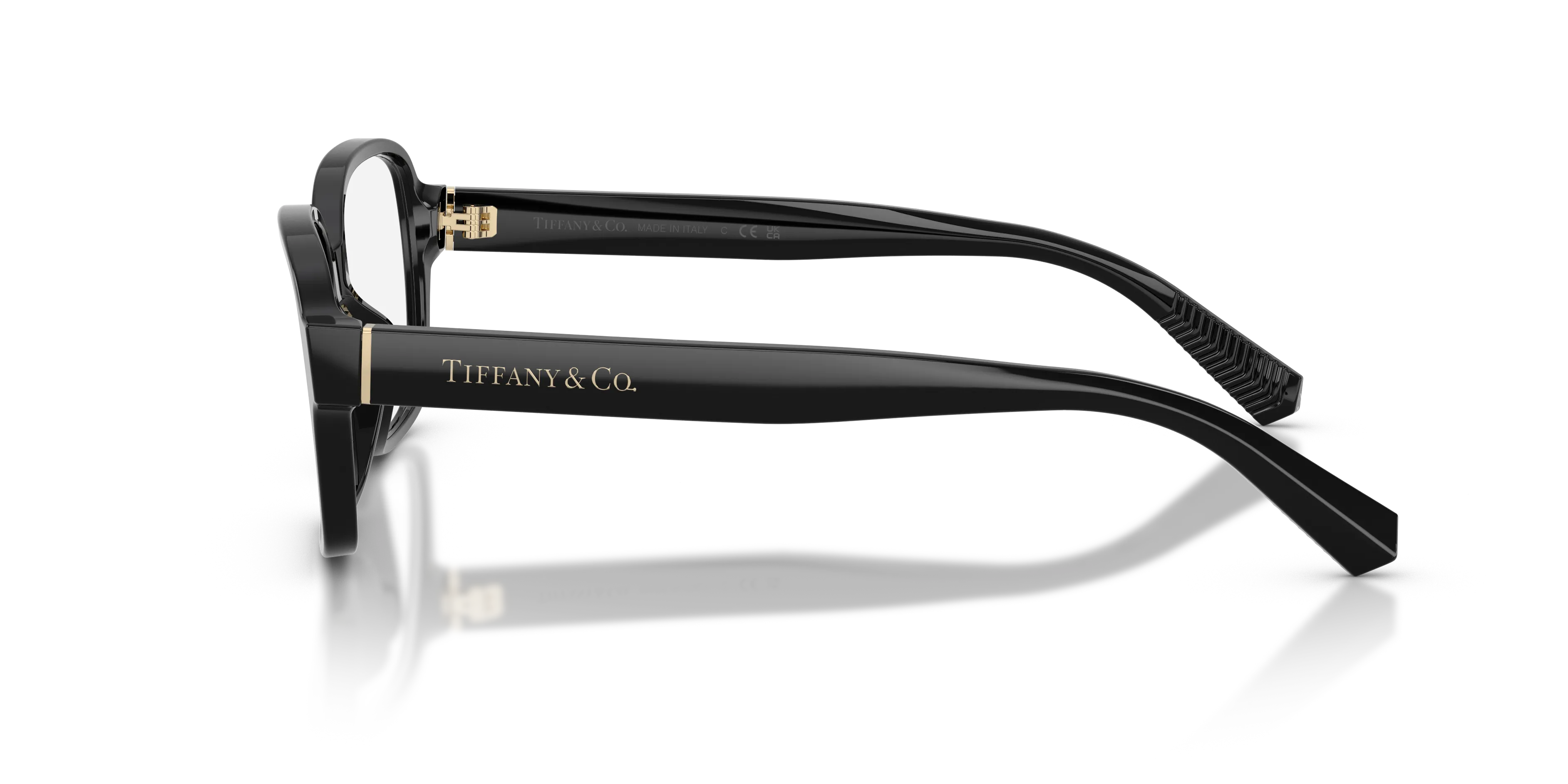 Tiffany TF2303U 8001 Montature da vista Acetato Nero Trasparente Squadrata Normale - immagine 4