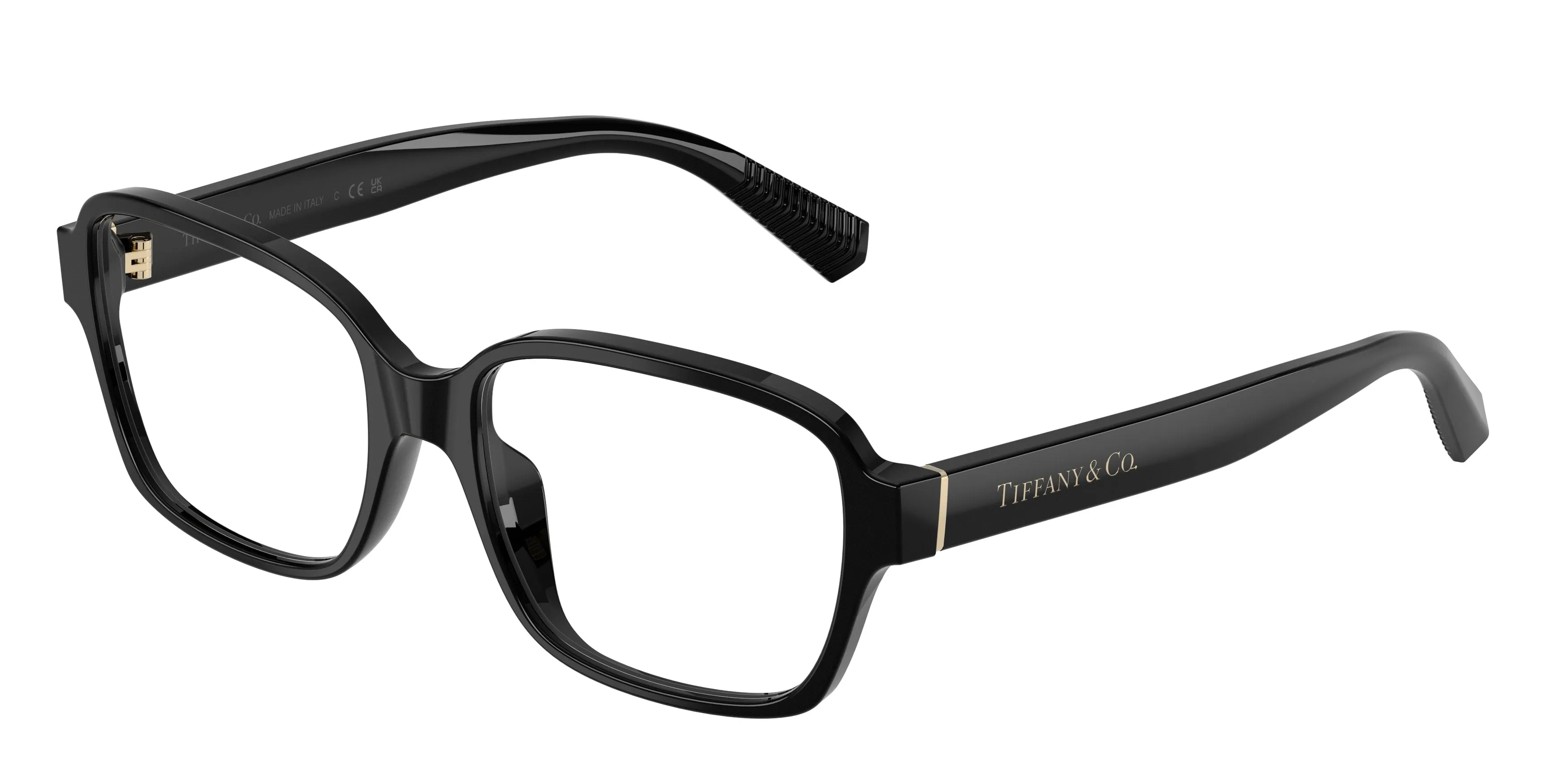 Tiffany TF2303U 8001 Montature da vista Acetato Nero Trasparente Squadrata Normale - immagine 1