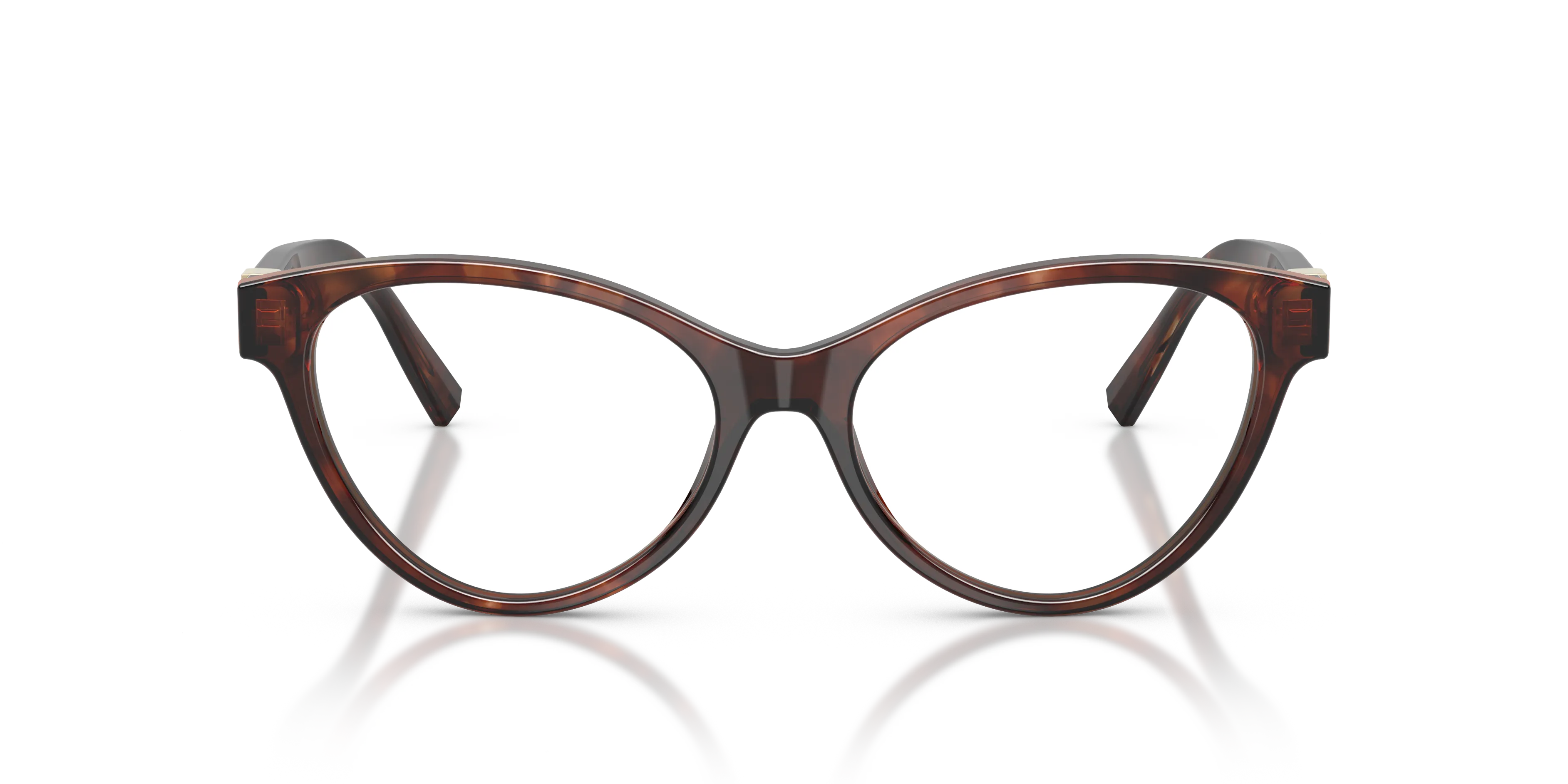 Tiffany TF2302B 8421 Montature da vista Acetato Marrone Trasparente Cat Eye Normale - immagine 3
