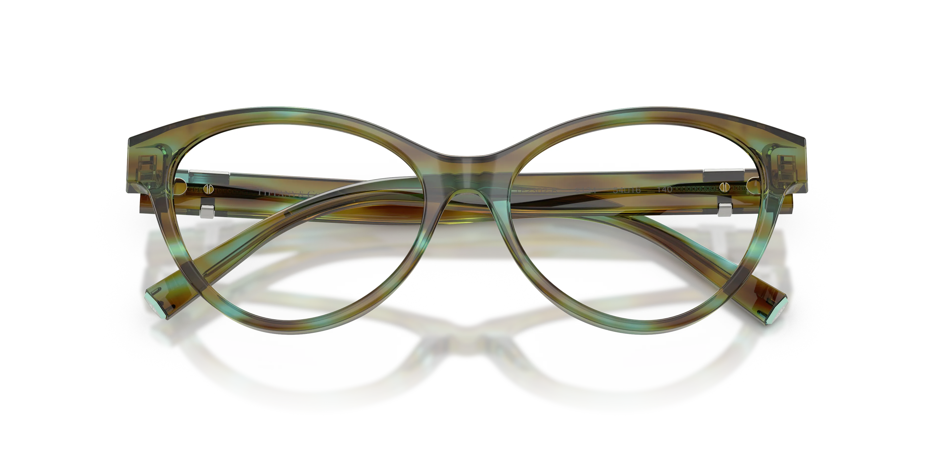 Tiffany TF2302B 8124 Montature da vista Acetato Blu Trasparente Cat Eye Normale - immagine 2