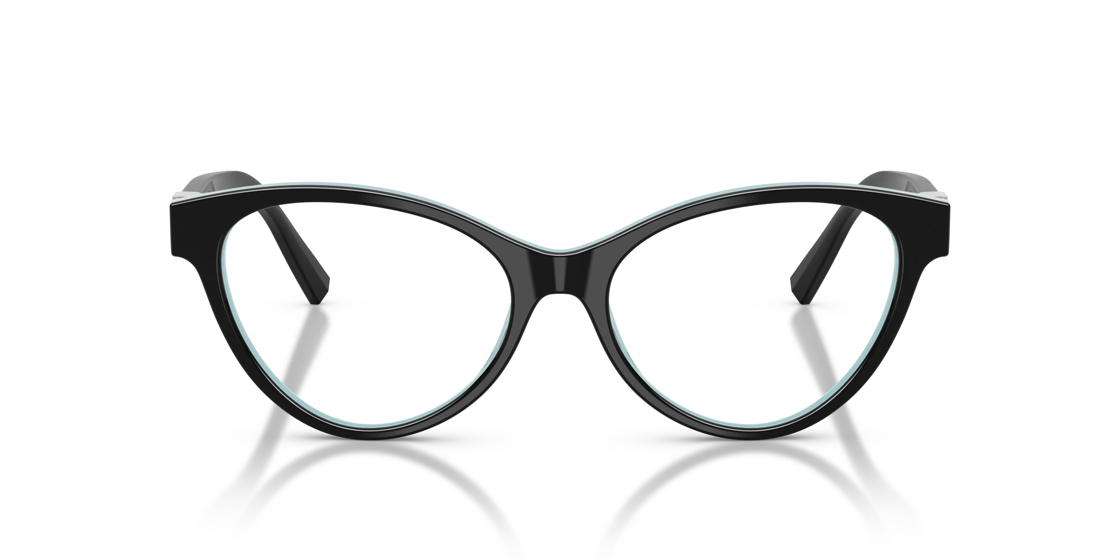 Tiffany TF2302B 8055 Montature da vista Acetato Nero Trasparente Cat Eye Normale - immagine 3