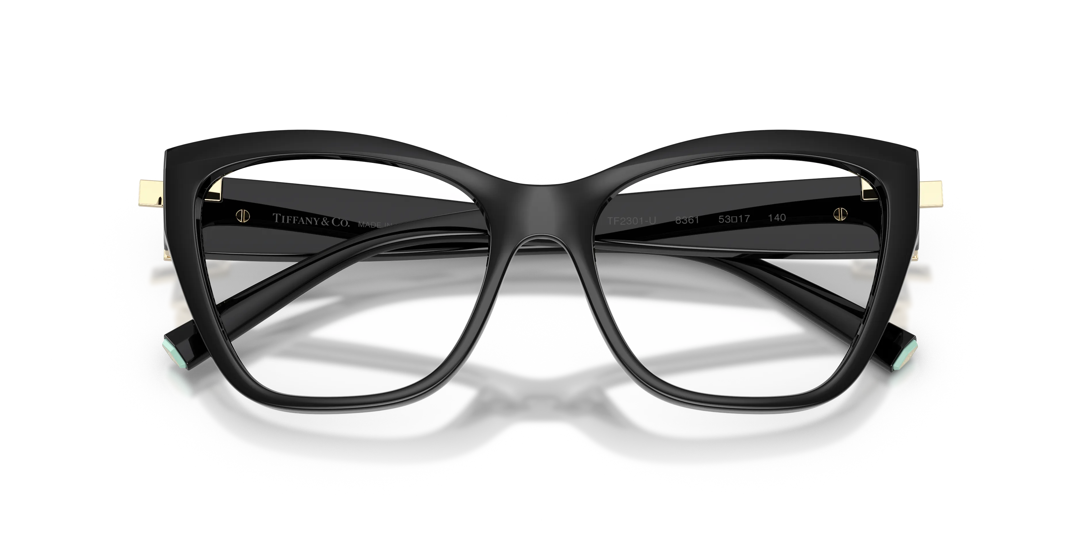 Tiffany TF2301U 8361 Montature da vista Iniettato Nero Trasparente Squadrata Normale - immagine 2