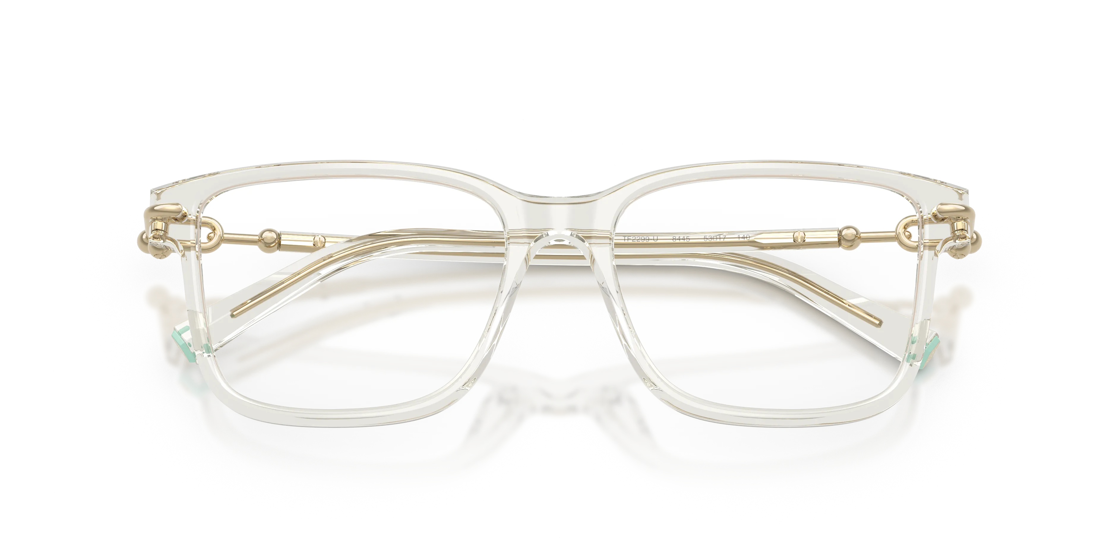 Tiffany TF2299U 8445 Montature da vista Acetato Marrone Trasparente Squadrata Normale - immagine 2