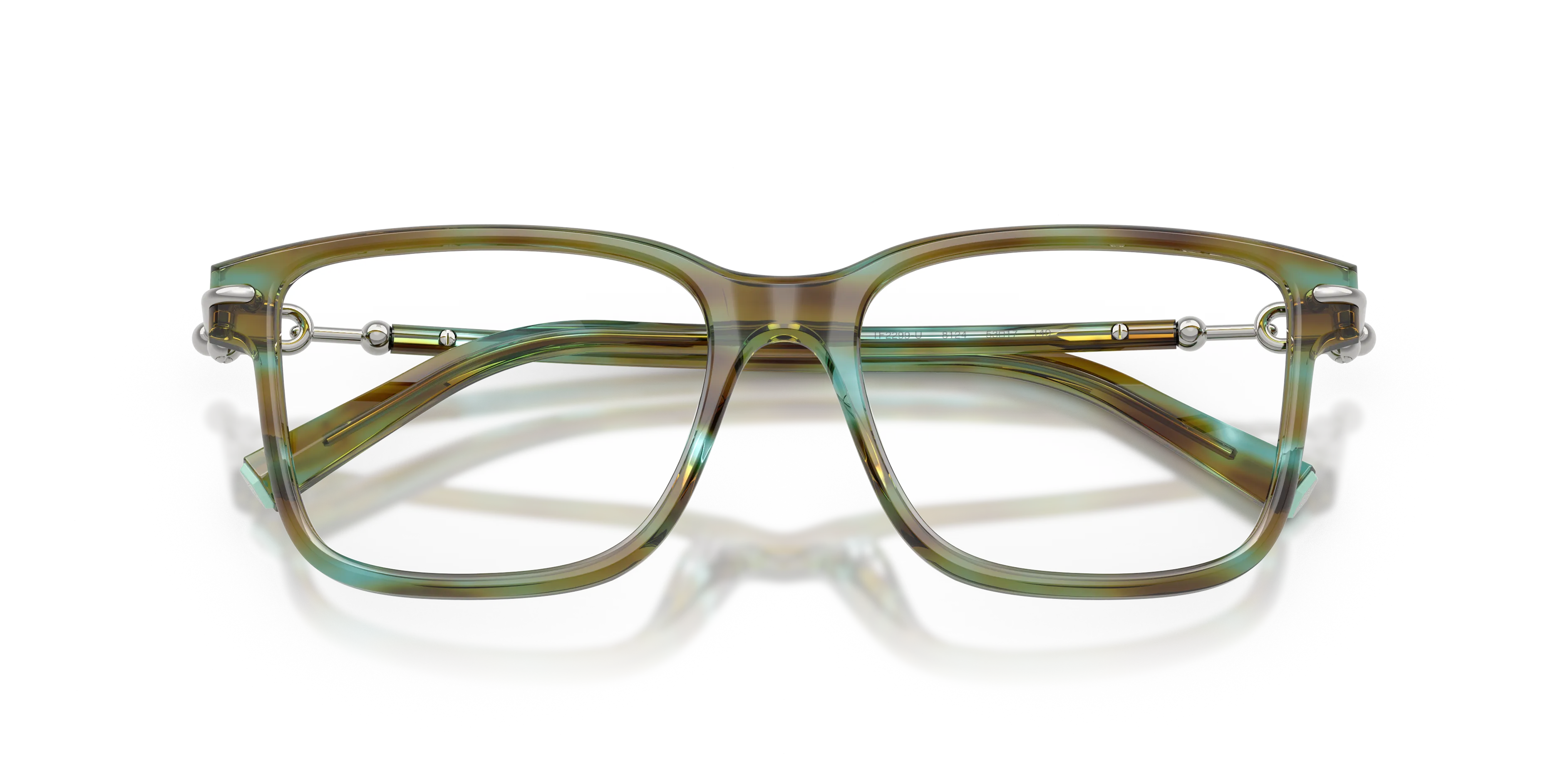 Tiffany TF2299U 8124 Montature da vista Acetato Blu Trasparente Squadrata Normale - immagine 2