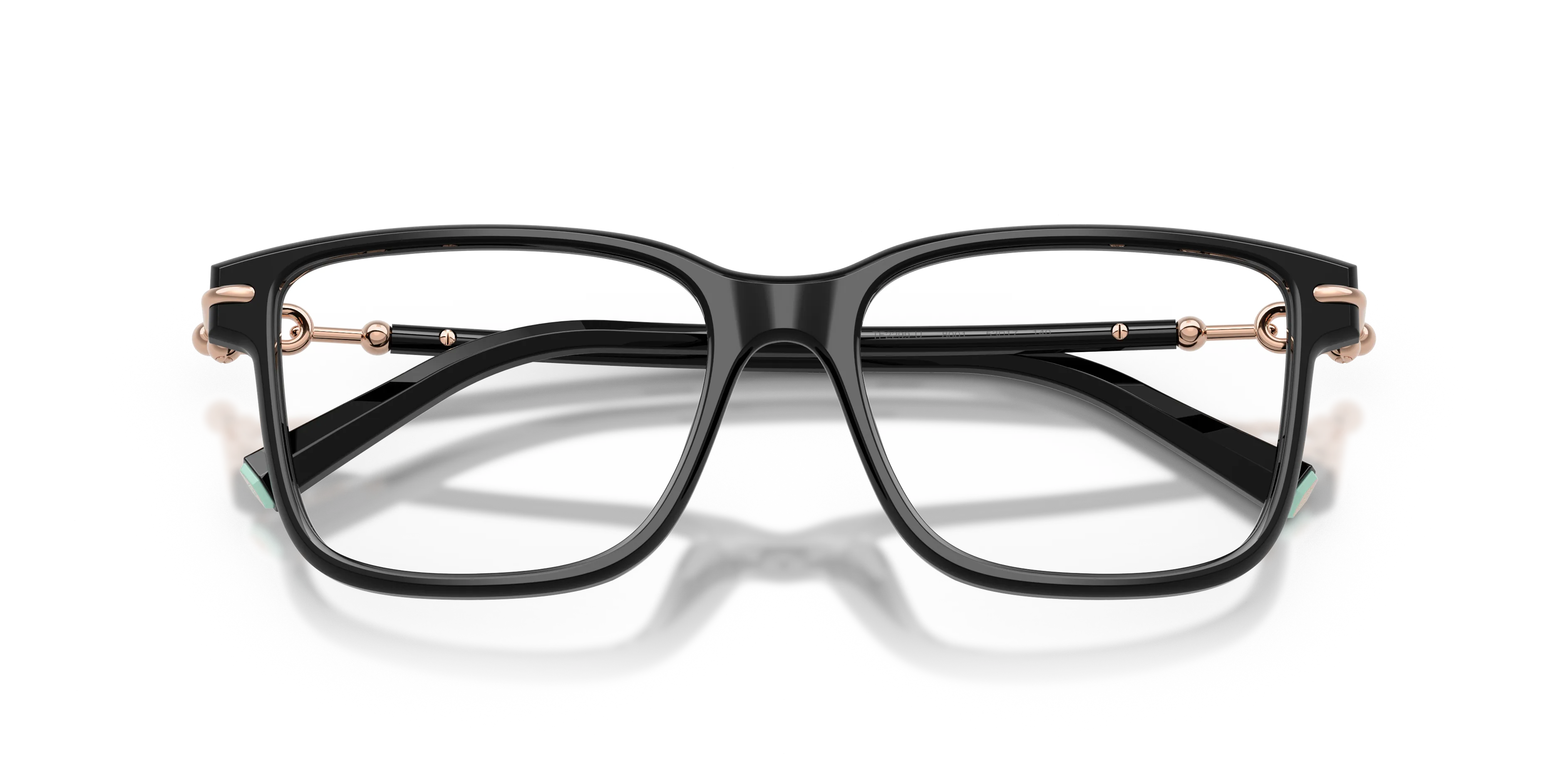 Tiffany TF2299U 8001 Montature da vista Acetato Nero Trasparente Squadrata Normale - immagine 2
