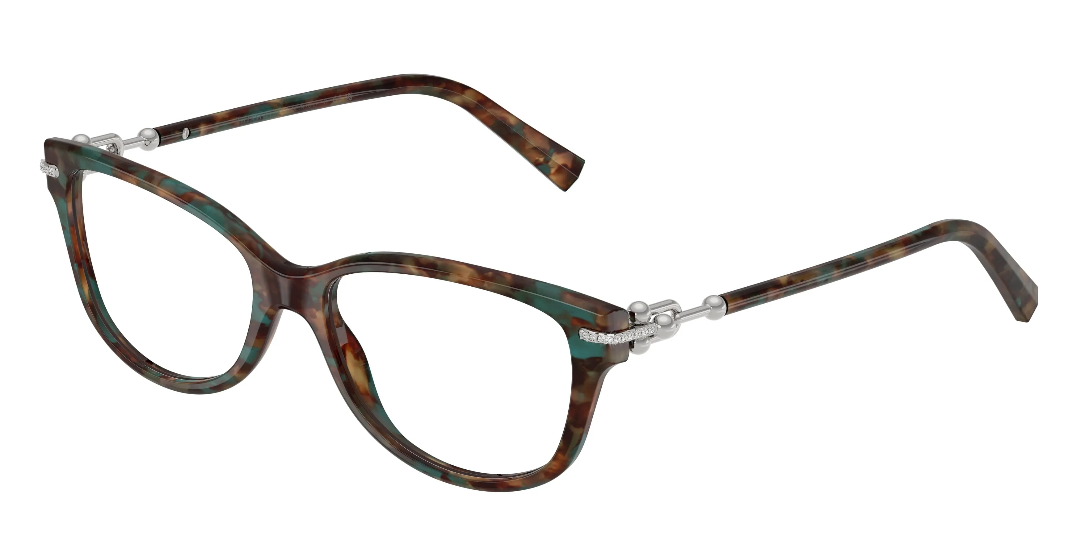 Tiffany TF2298B 8442 Montature da vista Acetato Tartaruga Trasparente Cat Eye Normale - immagine 1