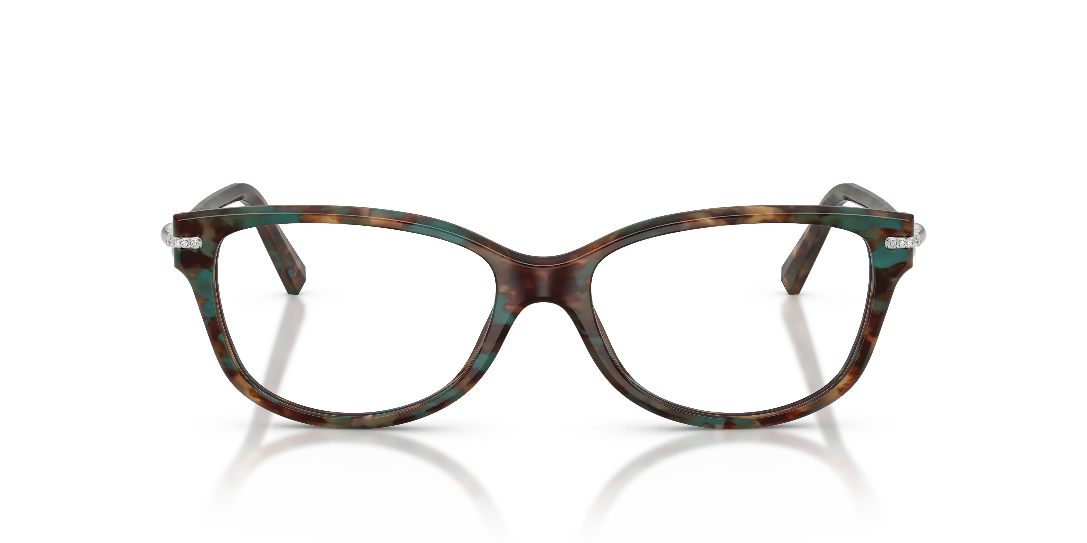 Tiffany TF2298B 8442 Montature da vista Acetato Tartaruga Trasparente Cat Eye Normale - immagine 3