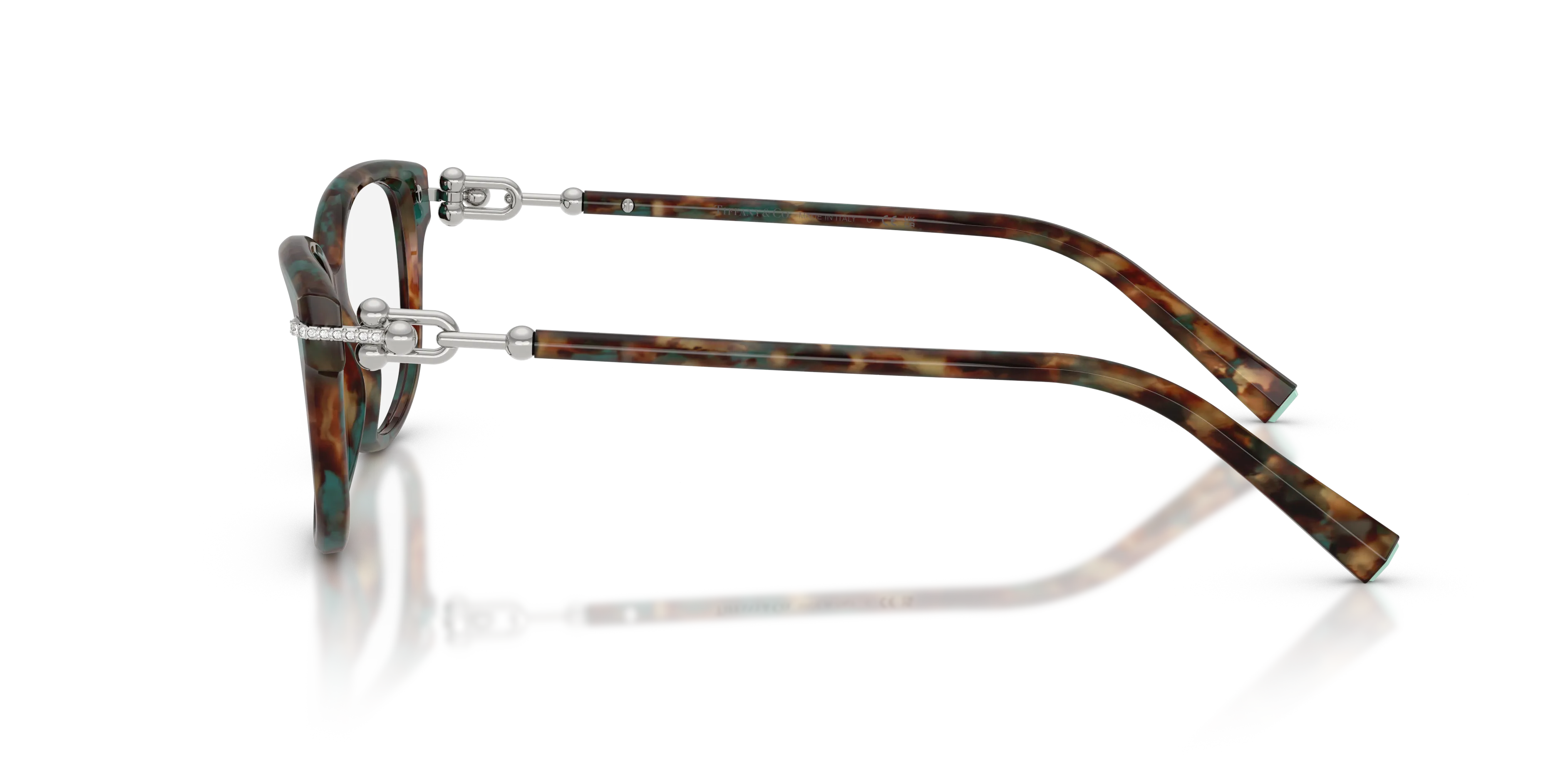 Tiffany TF2298B 8442 Montature da vista Acetato Tartaruga Trasparente Cat Eye Normale - immagine 4