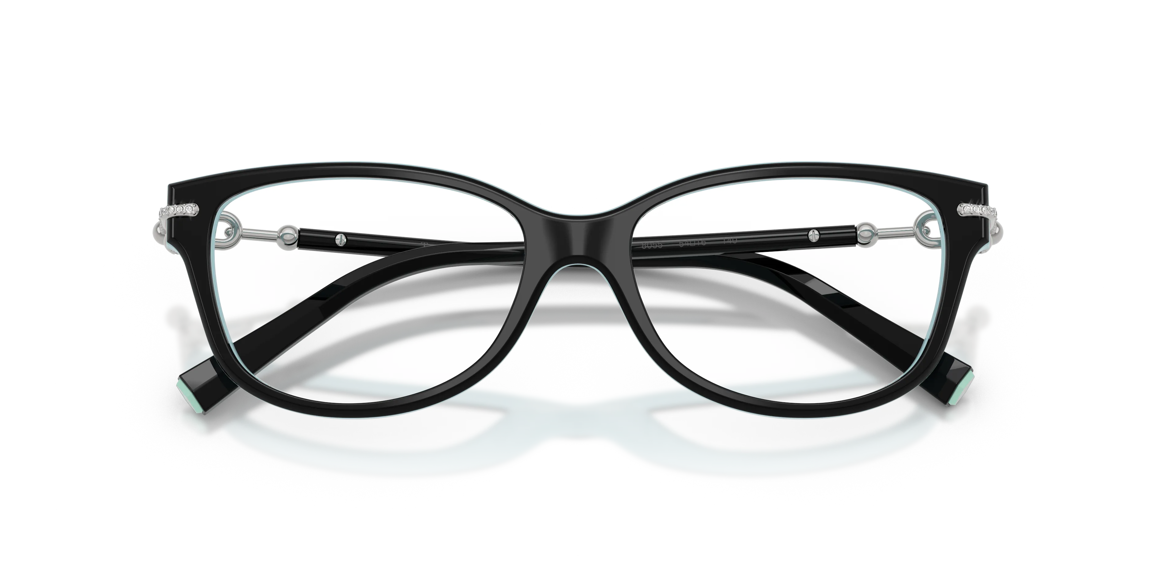 Tiffany TF2298B 8055 Montature da vista Acetato Nero Trasparente Cat Eye Normale - immagine 2