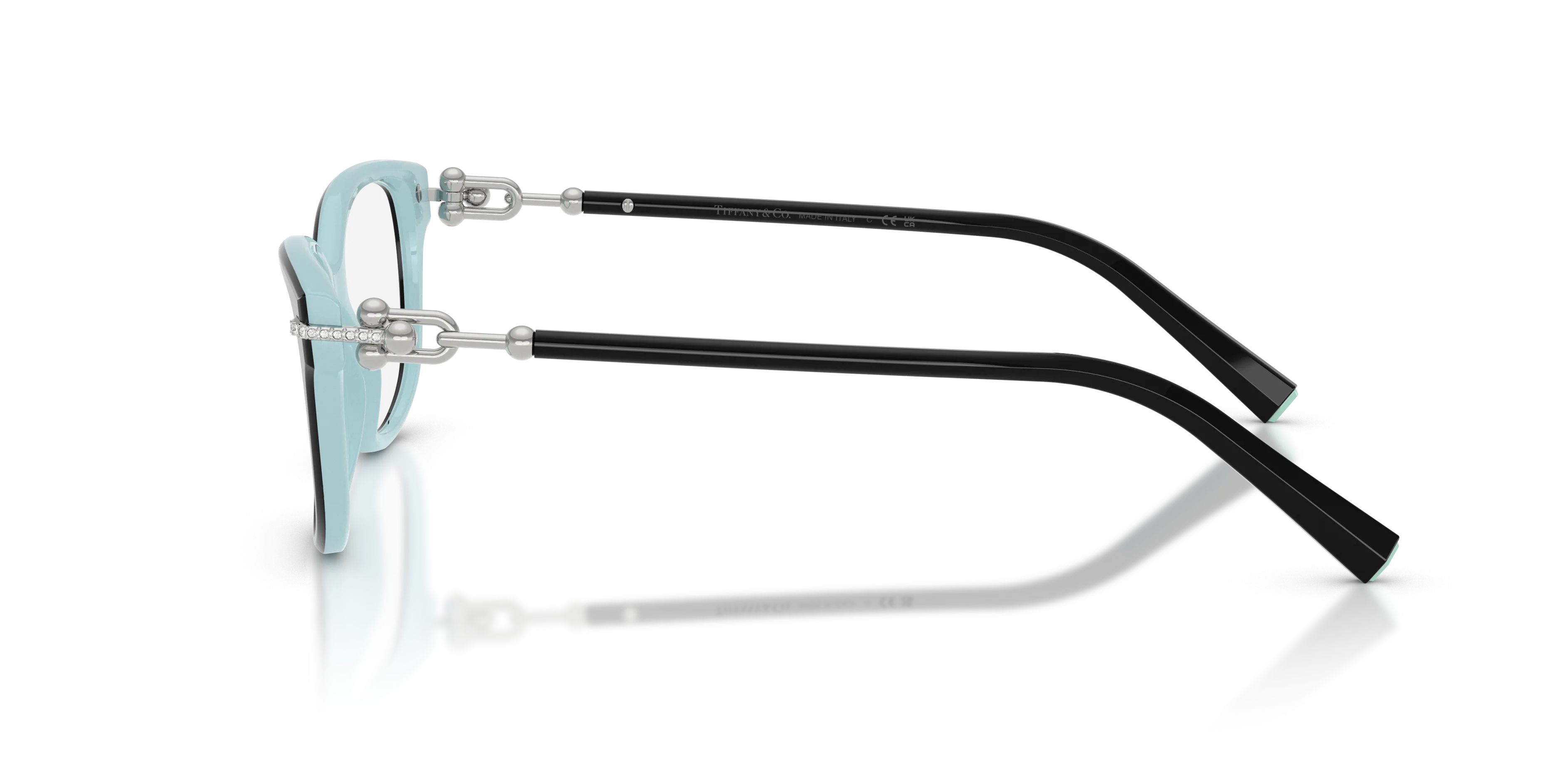 Tiffany TF2298B 8055 Montature da vista Acetato Nero Trasparente Cat Eye Normale - immagine 4