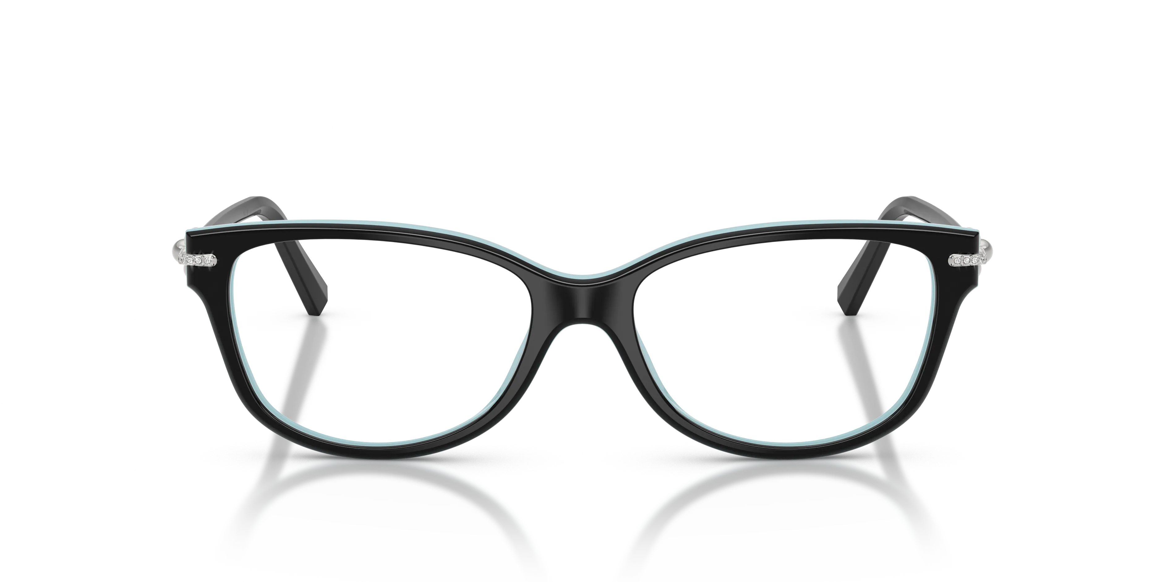 Tiffany TF2298B 8055 Montature da vista Acetato Nero Trasparente Cat Eye Normale - immagine 3