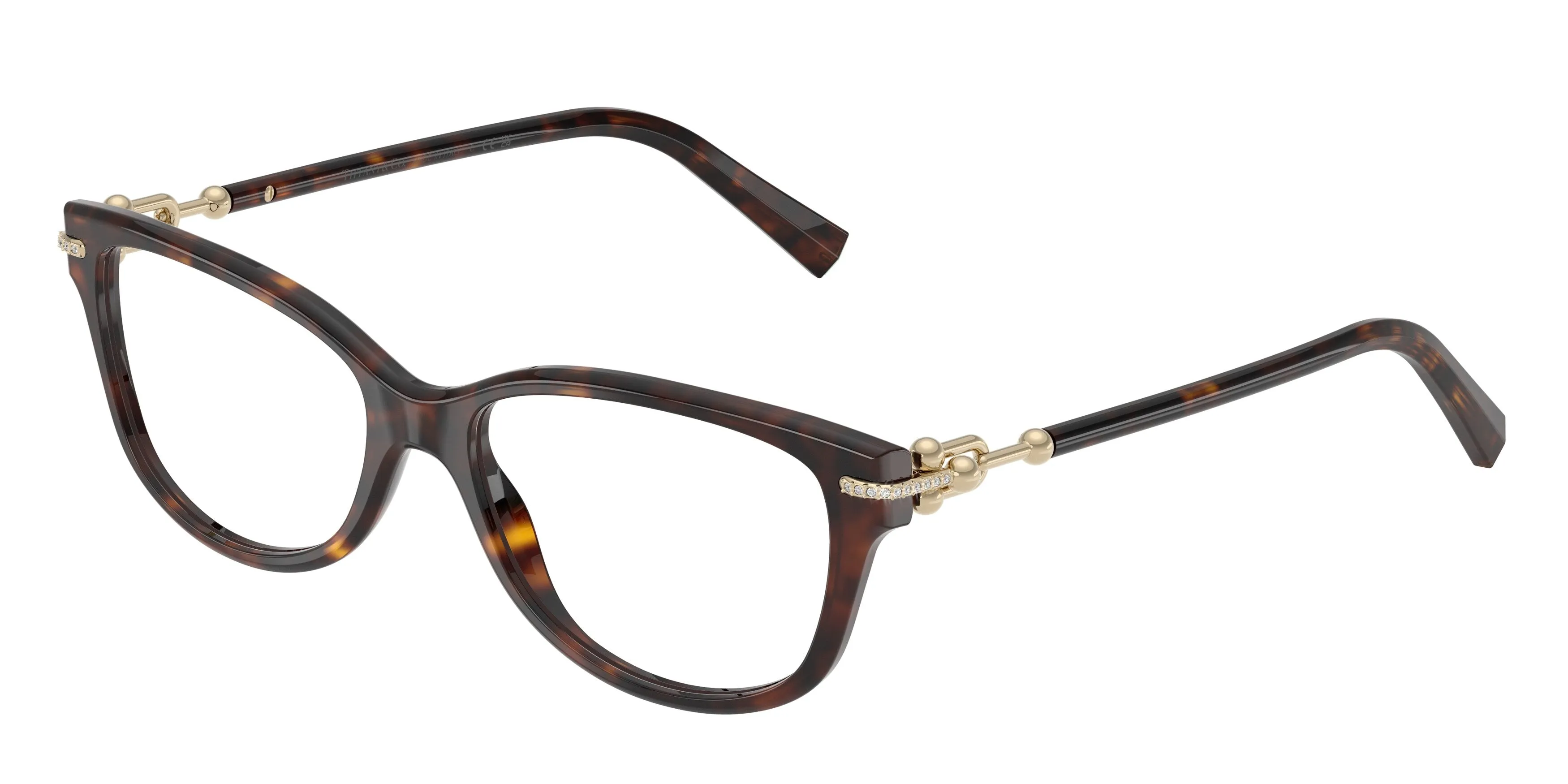 Tiffany TF2298B 8015 Montature da vista Acetato Tartaruga Trasparente Cat Eye Normale - immagine 1
