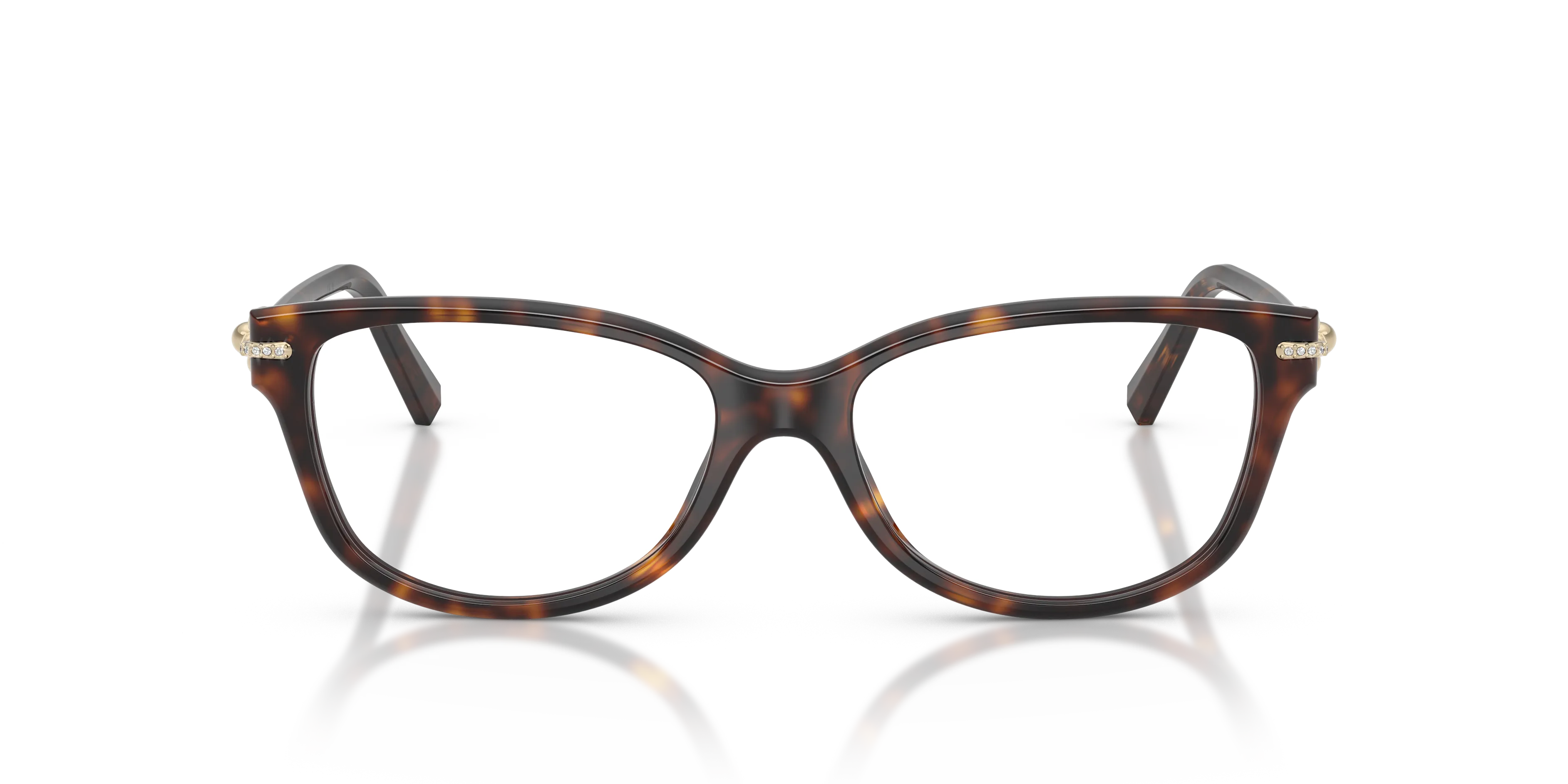 Tiffany TF2298B 8015 Montature da vista Acetato Tartaruga Trasparente Cat Eye Normale - immagine 3