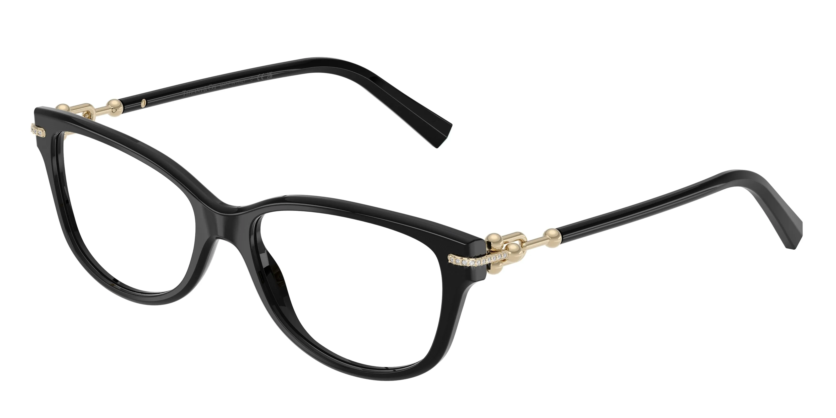 Tiffany TF2298B 8001 Montature da vista Acetato Nero Trasparente Cat Eye Normale - immagine 1