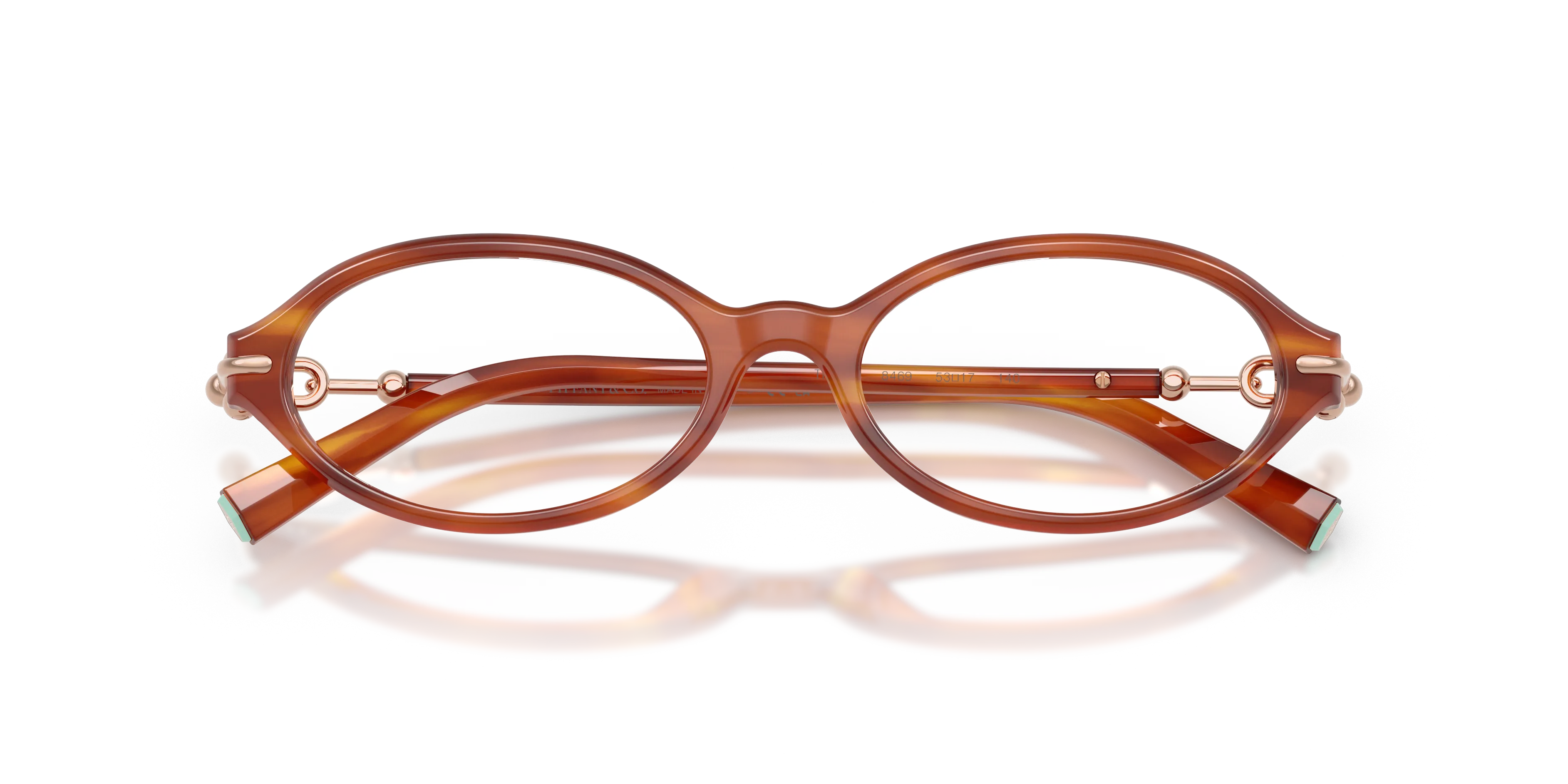Tiffany TF2297 8469 Montature da vista Acetato Tartaruga Trasparente Rotonda Normale - immagine 2