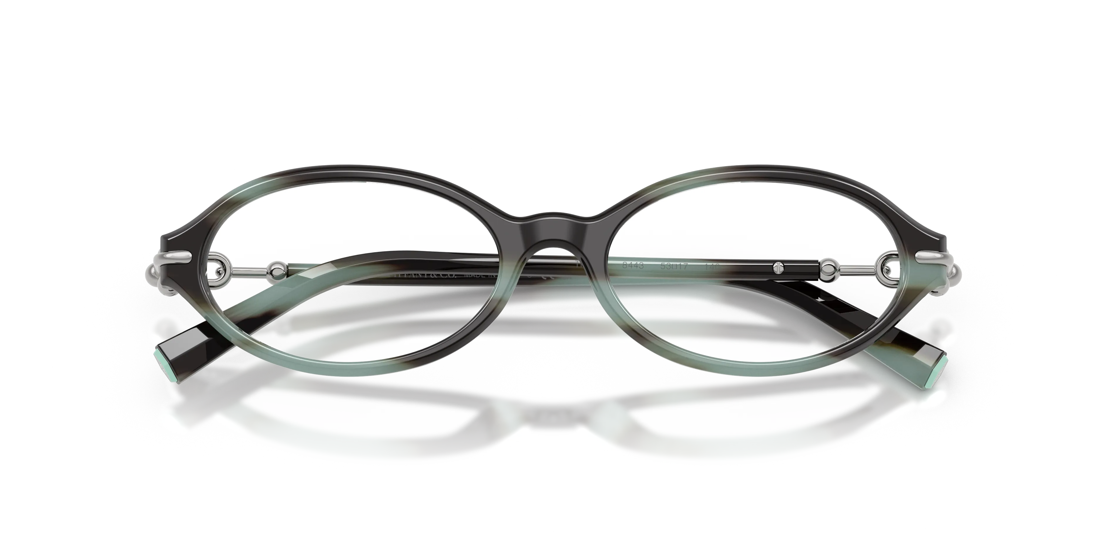 Tiffany TF2297 8443 Montature da vista Acetato Tartaruga Trasparente Rotonda Normale - immagine 2
