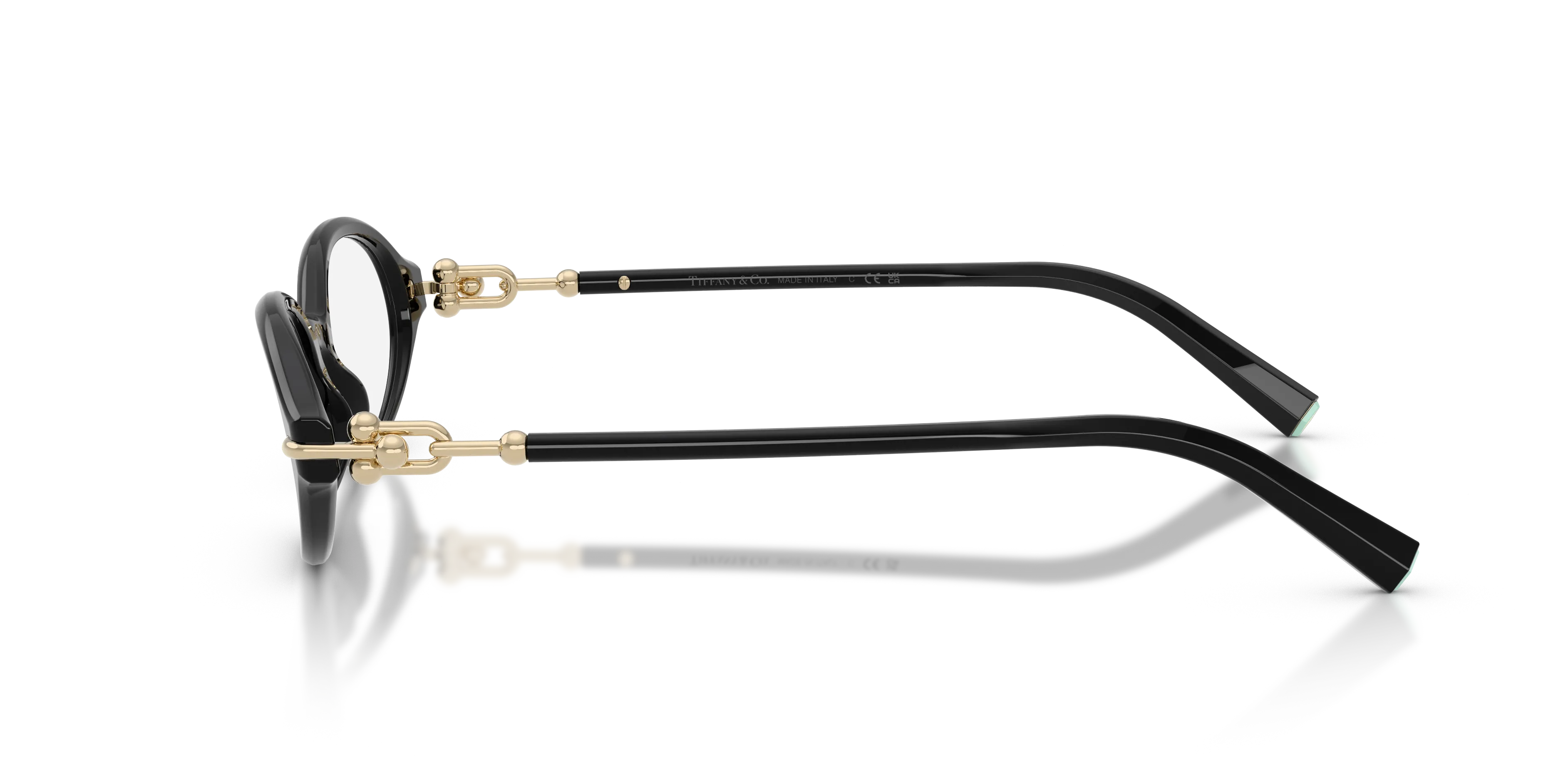 Tiffany TF2297 8001 Montature da vista Acetato Nero Trasparente Rotonda Normale - immagine 4