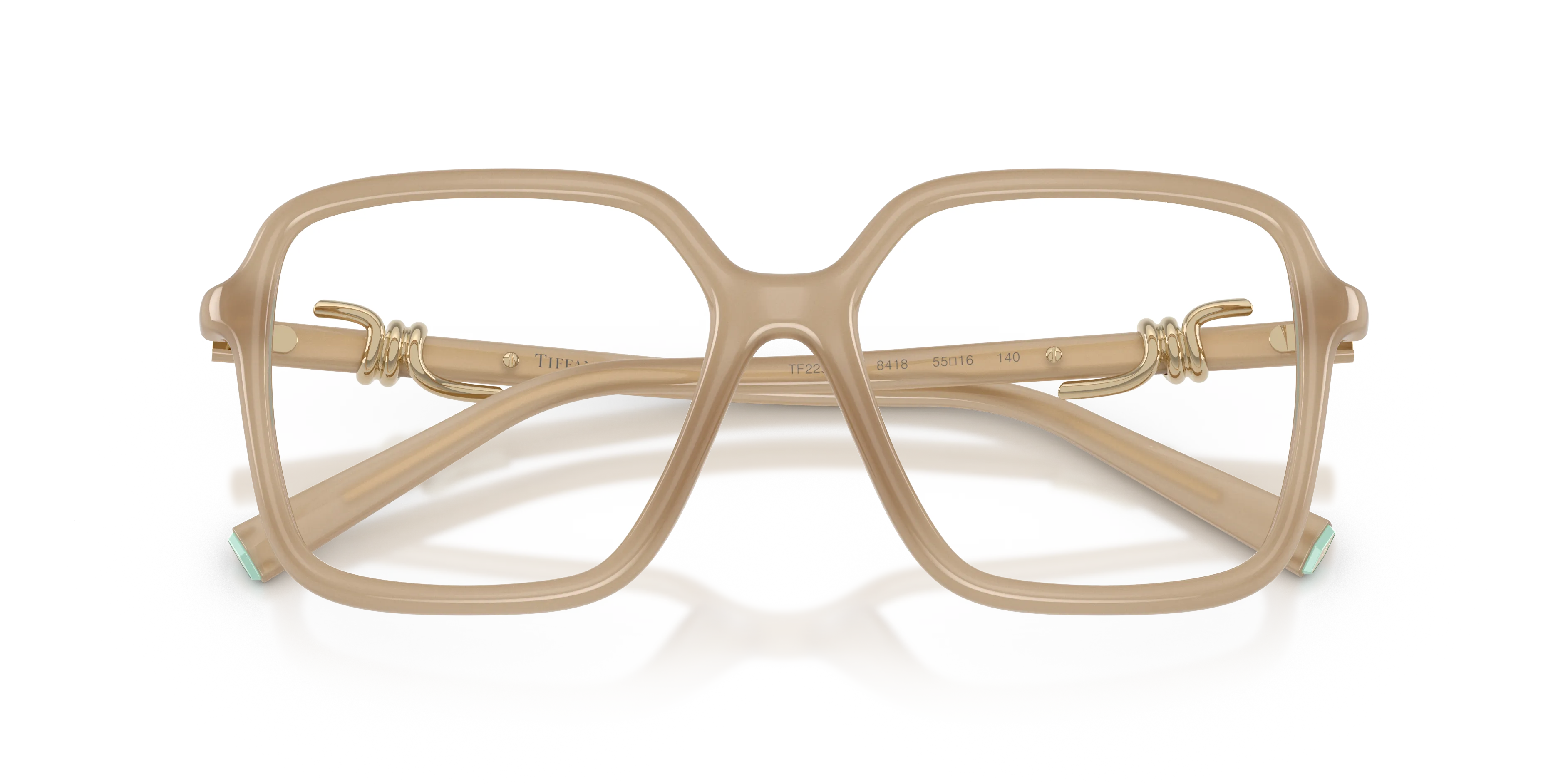 Tiffany TF2295U 8418 Montature da vista Iniettato Beige Trasparente Squadrata Normale - immagine 2