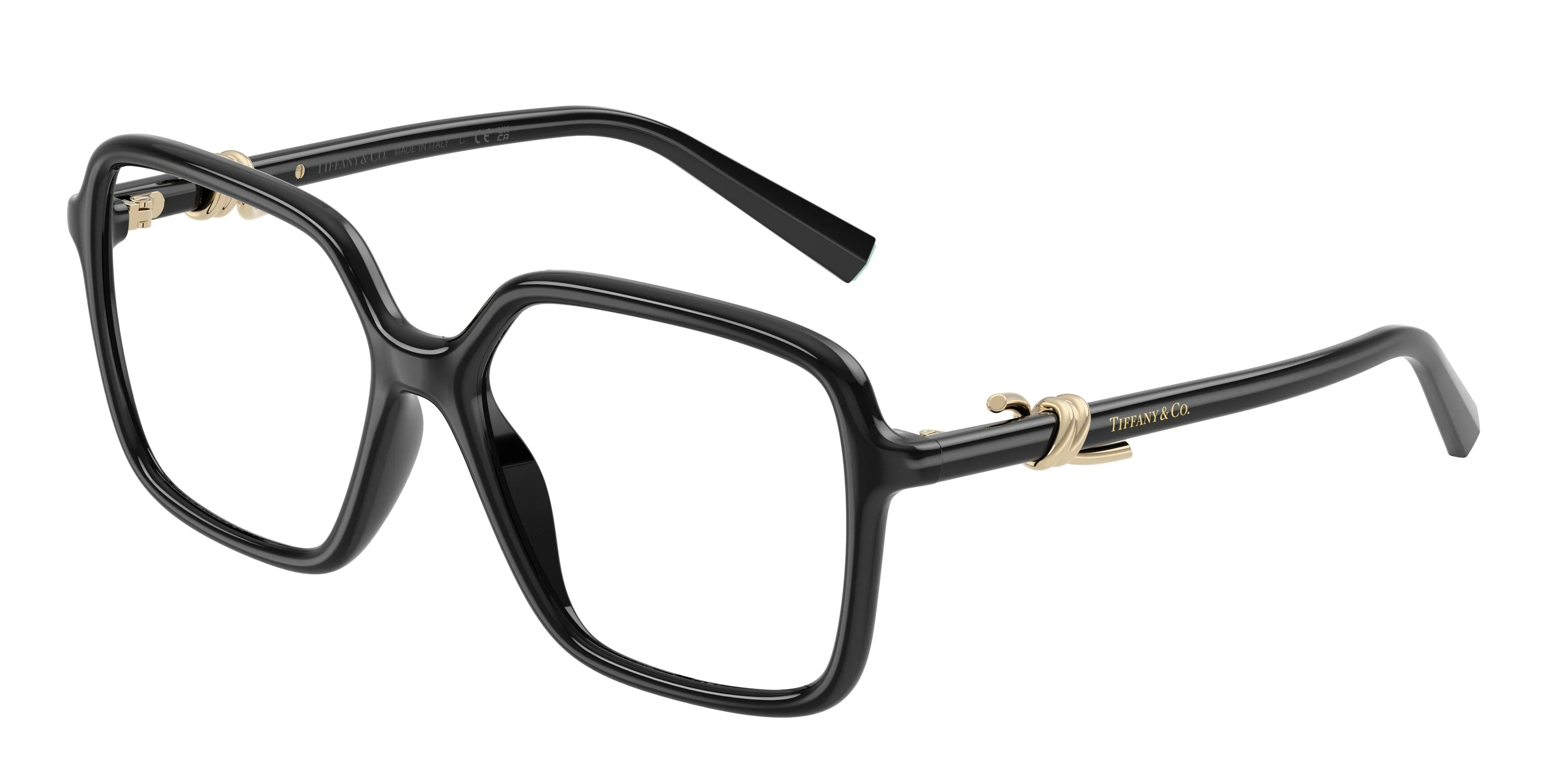 Tiffany TF2295U 8001 Montature da vista Iniettato Nero Trasparente Squadrata Normale - immagine 1